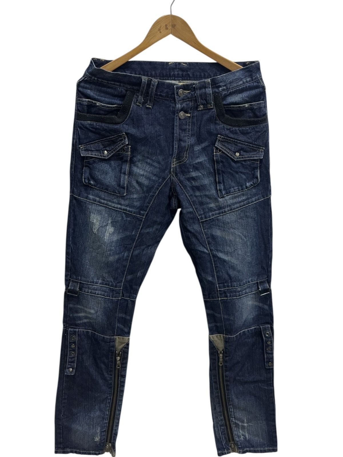 Designer × Japanese Brand × PPFM PPFM Bondage Seditionaries Jeans Pants Size US 32 / EU 48 - 1 Thumbnail