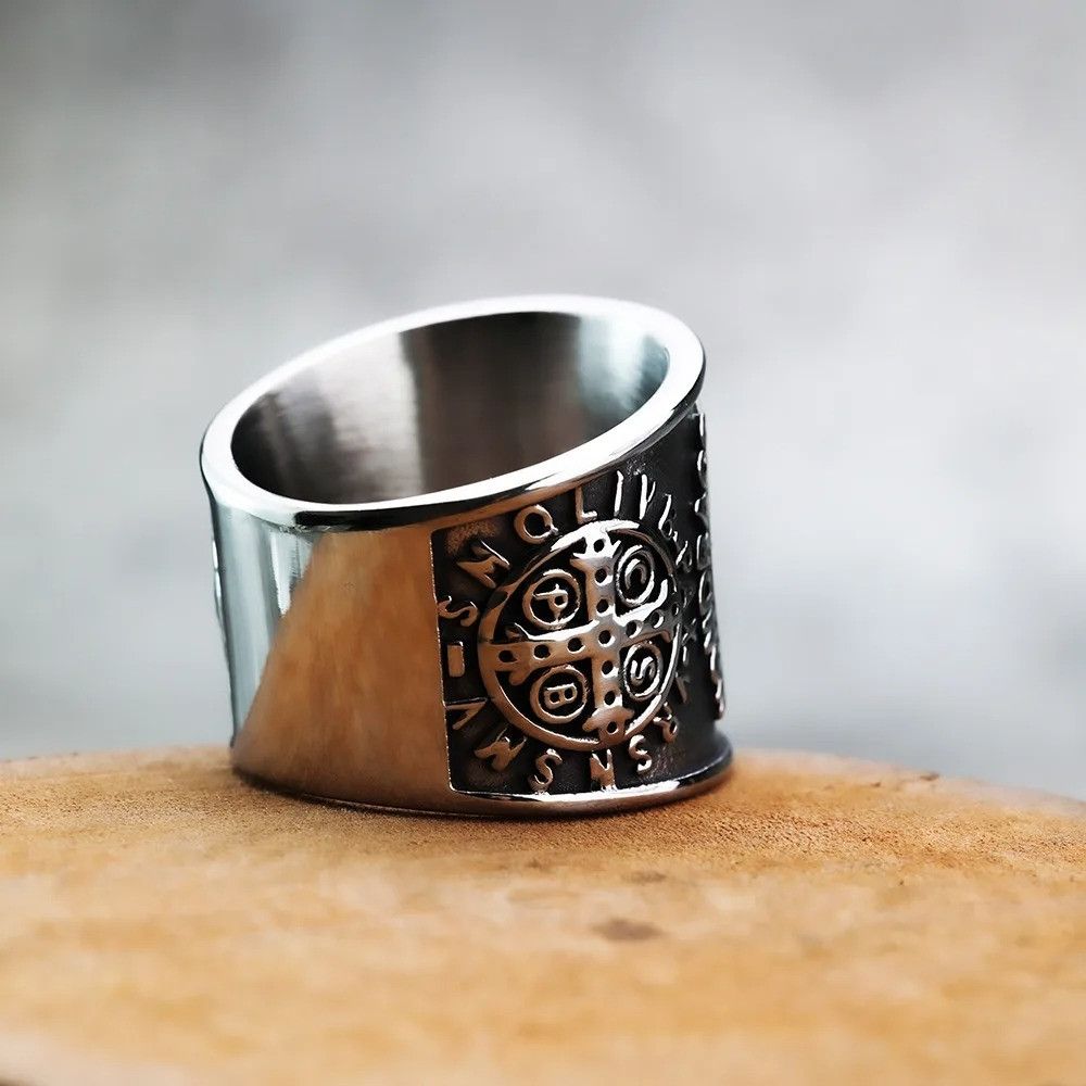 Vintage Retro Wide Ring Size ONE SIZE - 2 Thumbnail