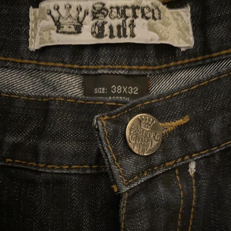 Affliction × Vintage Vintage Y2k Sacred Cult Jeans Size US 38 / EU 54 - 3 Thumbnail