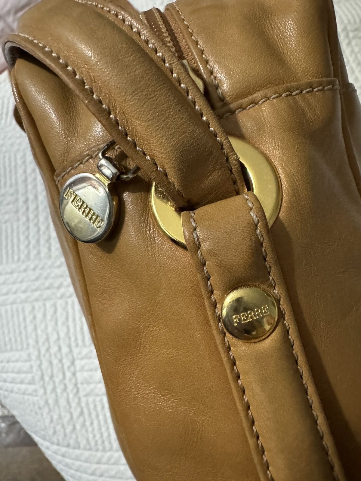 Gianfranco Ferre Gianfranco FERRE vintage 90s crossbody leather brown bag Size ONE SIZE - 4 Thumbnail