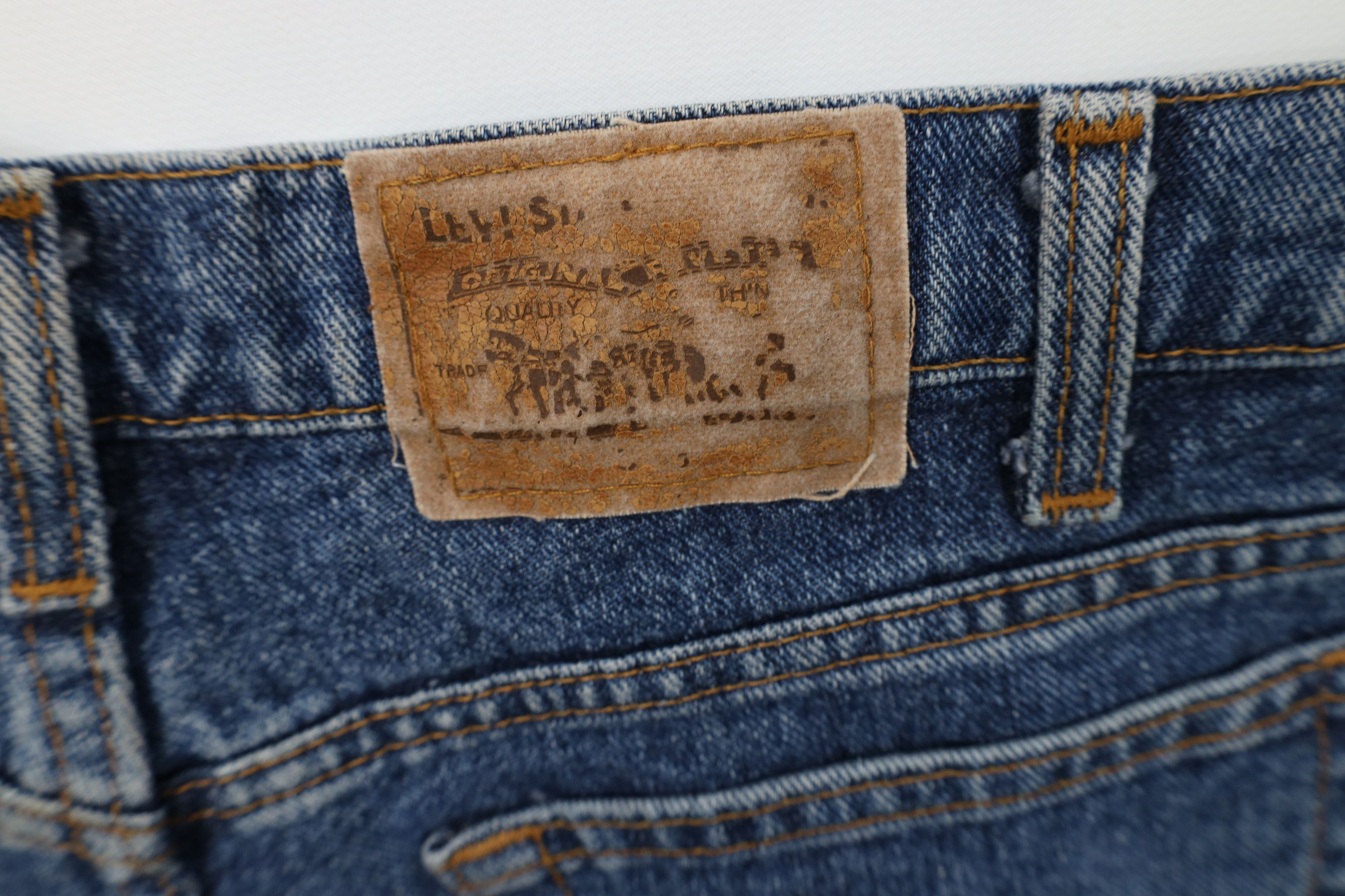 Levi's Vintage 90s Levis 513 Fit Denim Jean Shorts Jorts Blue USA Size US 36 / EU 52 - 12 Thumbnail