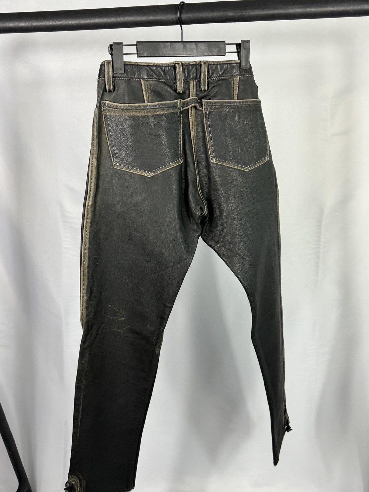 Other AGATHA Vintage Distressed Leather Pants Size US 34 / EU 50 - 6 Thumbnail