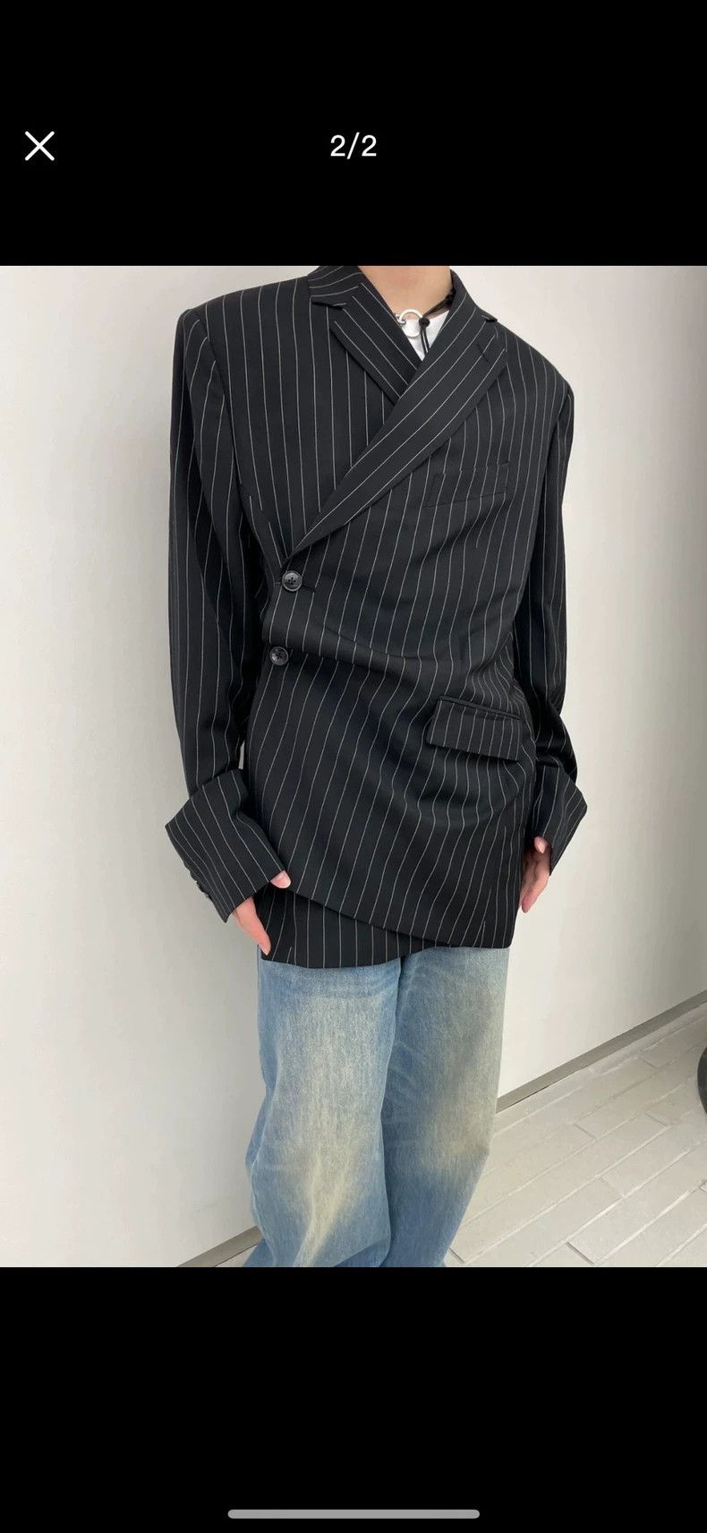 Martine Rose Martine Rose Black striped suit Size US S / EU 44-46 / 1 - 9 Thumbnail