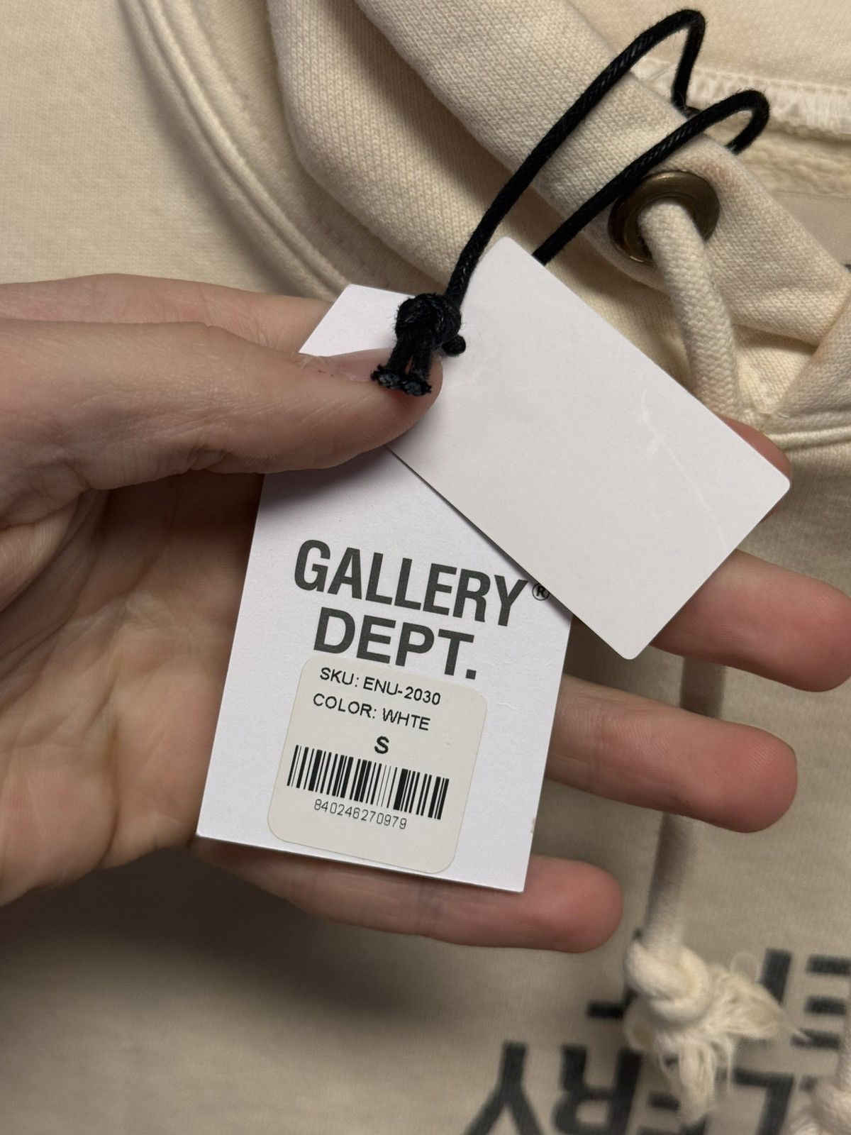 Gallery Dept. Gallery DEPT Cream Hoodie Size Small Few Marks Size US S / EU 44-46 / 1 - 17 Thumbnail