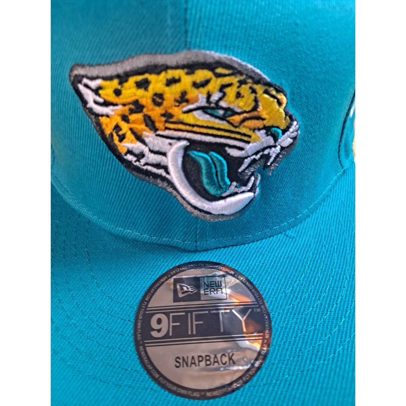 New Era Jacksonville Jaguars NFL New Era Teal Blue Snapback Hat Cap Size ONE SIZE - 2 Thumbnail