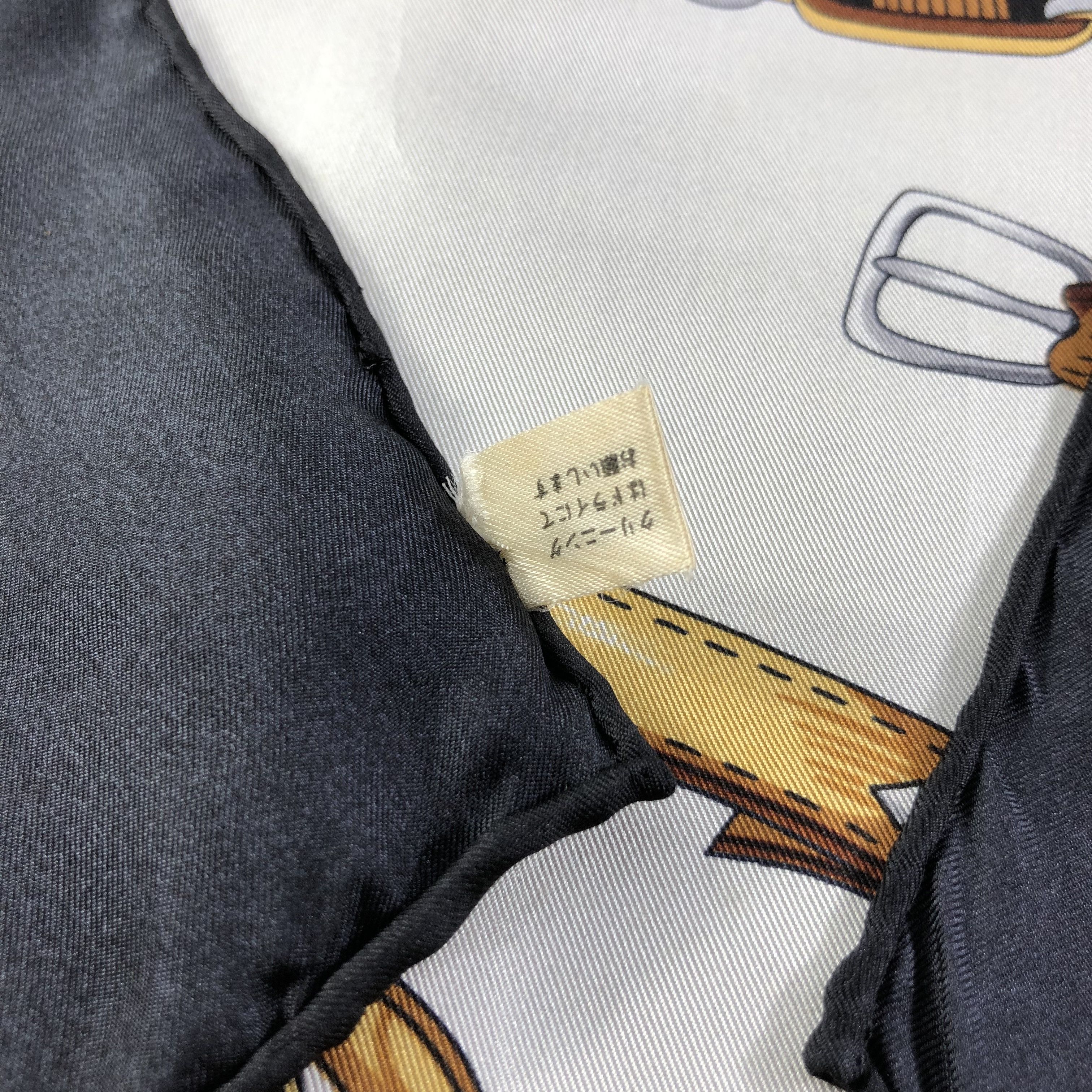 Japanese Brand Luxury Harness Hand Rolled Silk Scarf M786 Size ONE SIZE - 4 Thumbnail