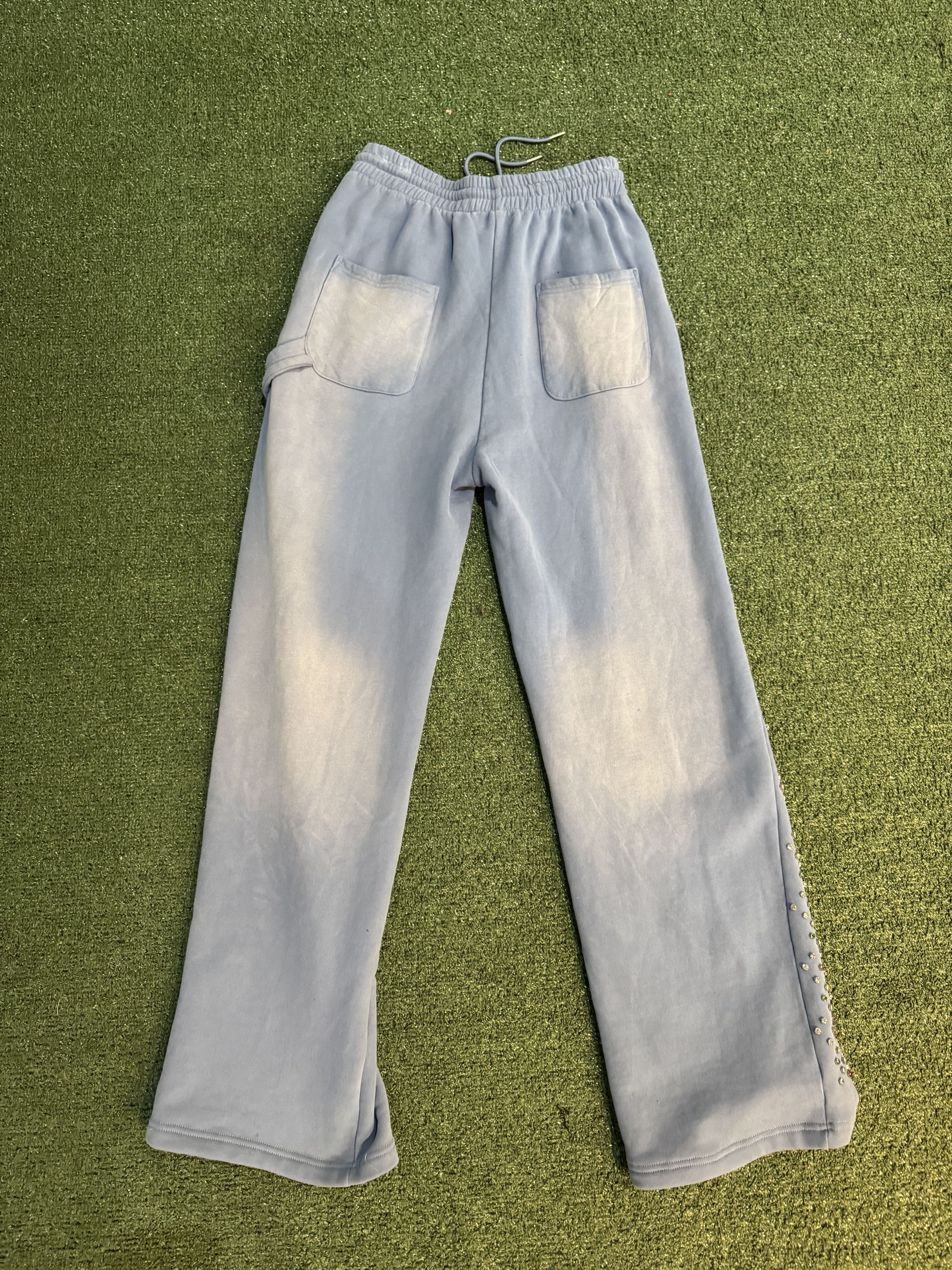 HMDD HMDD CRYSTAL SWEATPANTS POWDER BLUE Size US 32 / EU 48 - 4 Thumbnail
