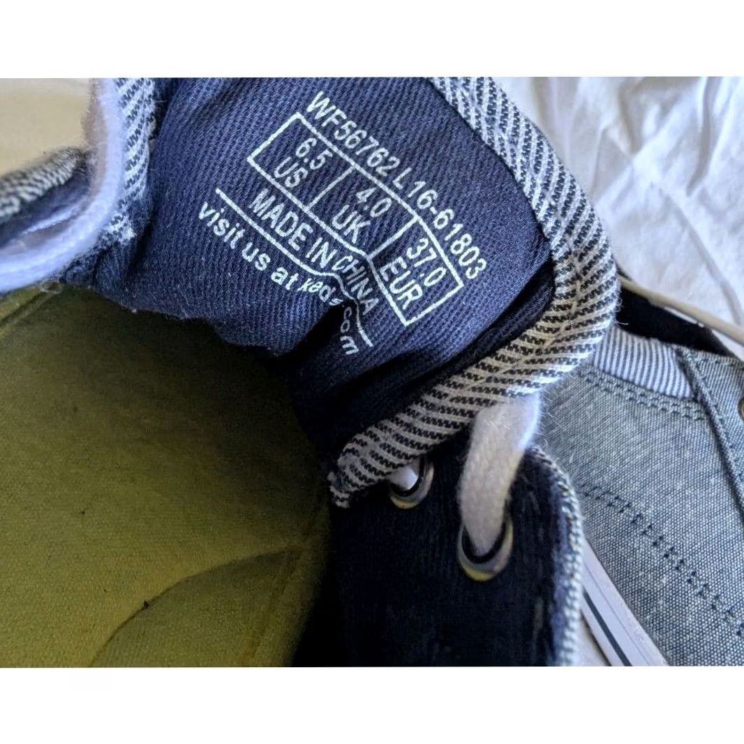 Keds Keds Ortholite Grey Chambray Low Top Lace Up Sneakers Womens Sz 6.5 Minimalist Size S / US 4 / IT 40 - 7 Thumbnail