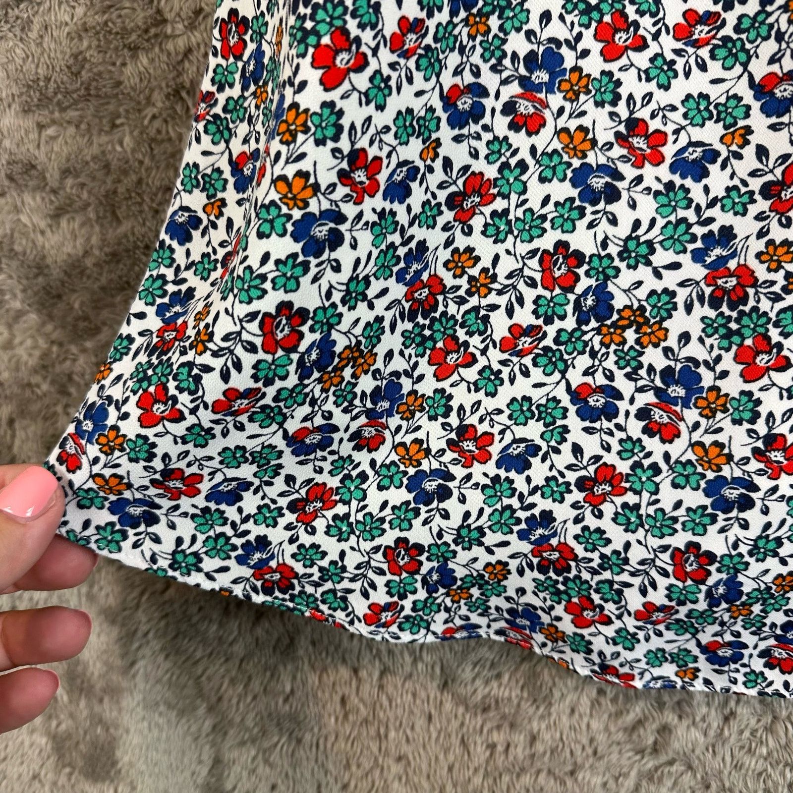 J.Crew J Crew Scalloped Shirt Floral Cami Camisole Tank Top 4 S Size S / US 4 / IT 40 - 3 Thumbnail