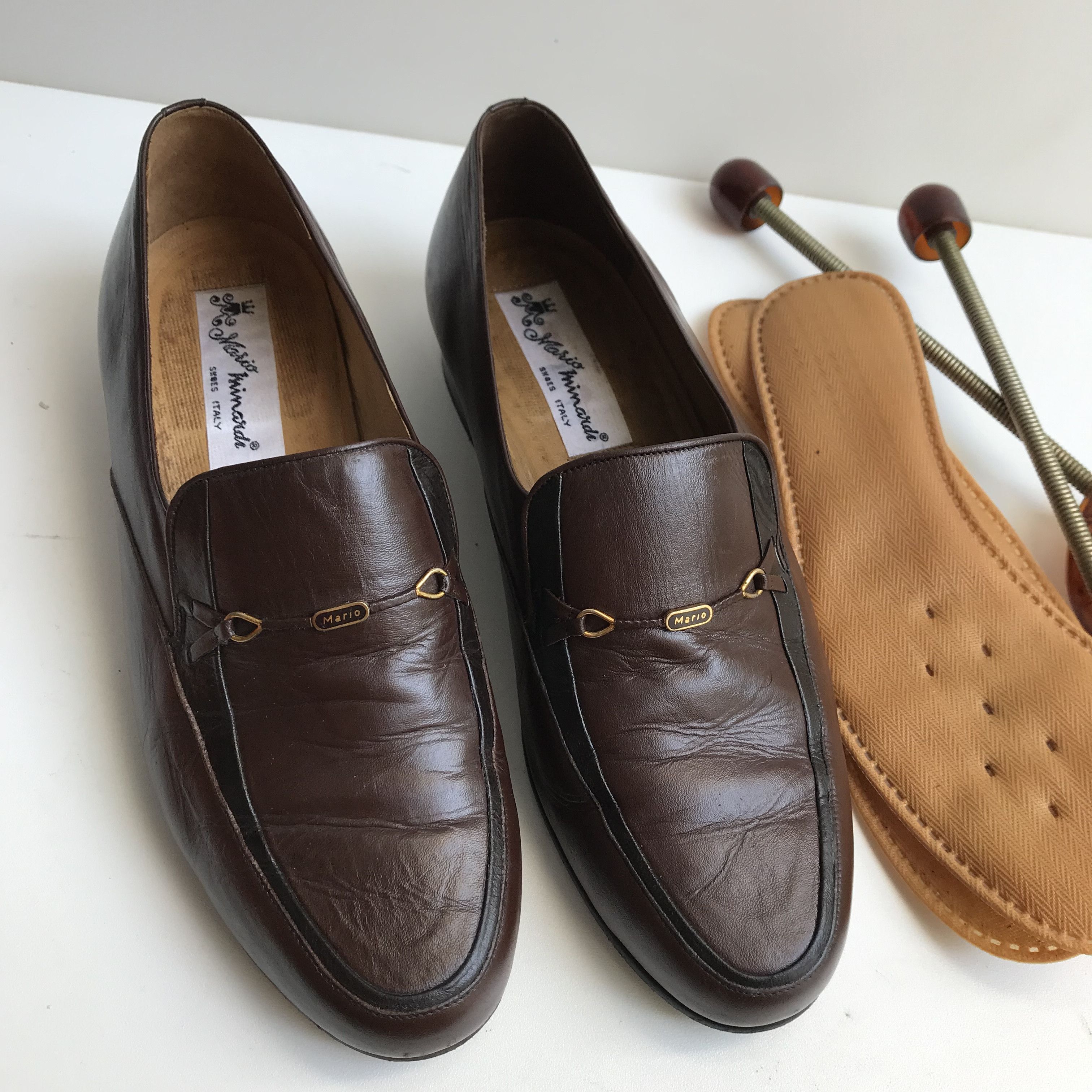 Designer Vintage Mario Minardi italian Penny Loafer Tassle brown Size US 8 / EU 41 - 14 Thumbnail
