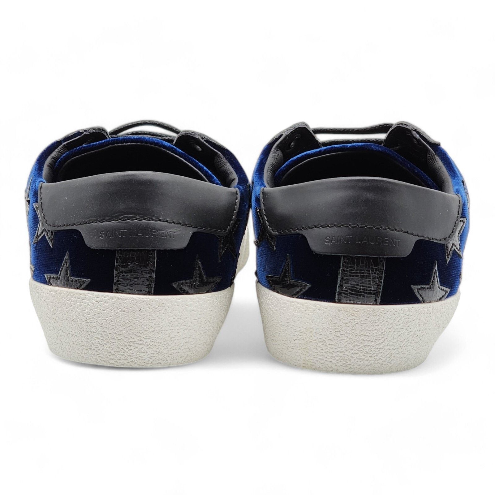 Court Stars Velvet Sneakers 501610 Blue EU 41 US 8 New $750