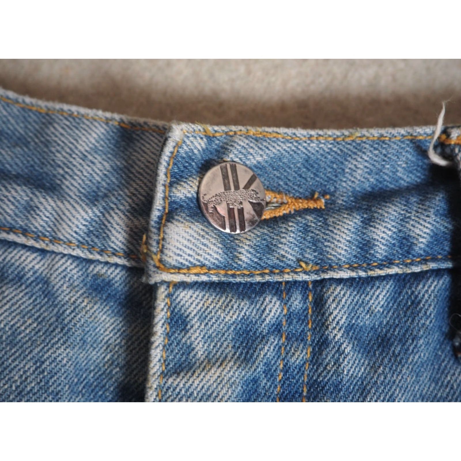 Krizia VINTAGE Krizia Denim Glam Y2k Tiger 27W Skirt Womens 8 80s 90s Blue Blue Denim Glam Rock 27W Women’s 8 Size 27" / US 4 / IT 40 - 6 Thumbnail