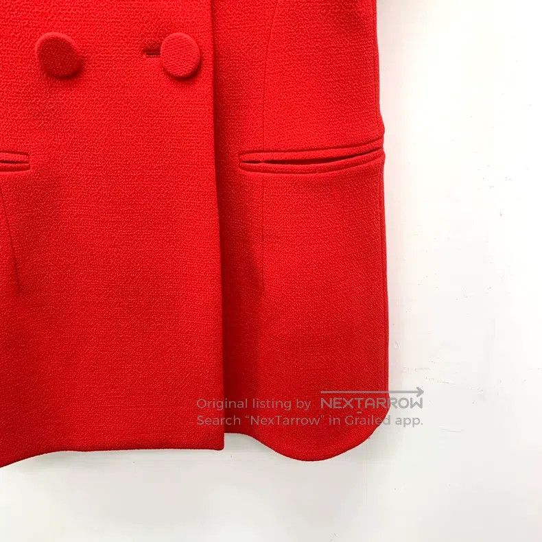 Dior Dior Red wool lapel double-breasted sleeveless vest jacket Size XS / US 0-2 / IT 36-38 - 4 Thumbnail