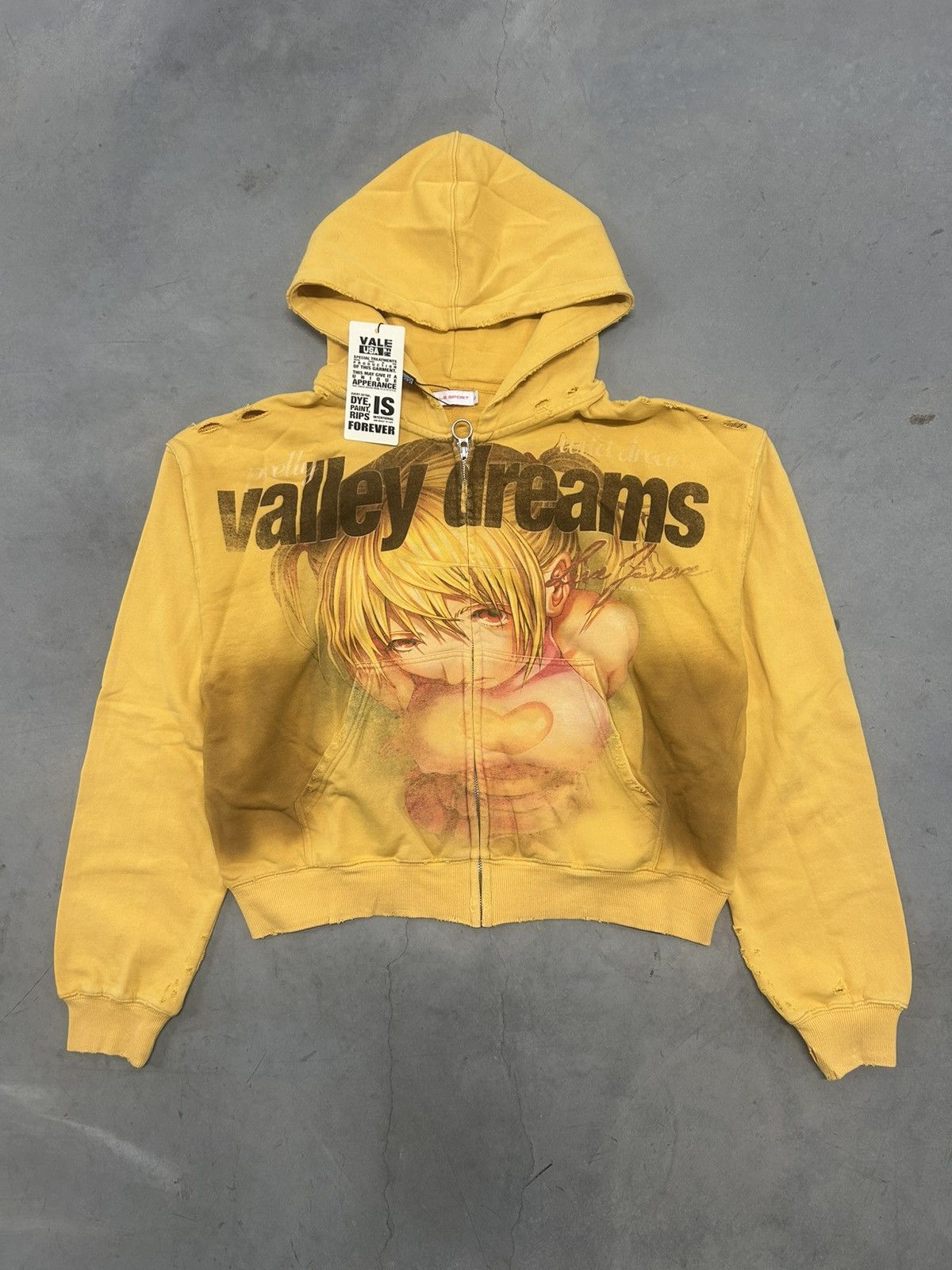 Vale Vale Forever Valley Dreams Gold Rush Anime Zip Up Hoodie New Size US XL / EU 56 / 4 - 1 Thumbnail