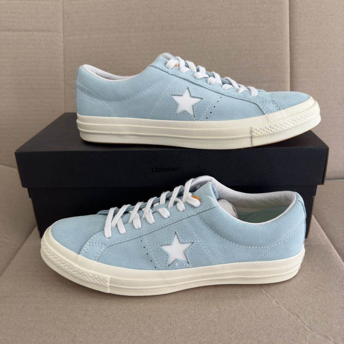image of Converse x Golf Wang Golf Tyler Clearwater One Stars Shoes in Blue, Men's (Size 10.5)