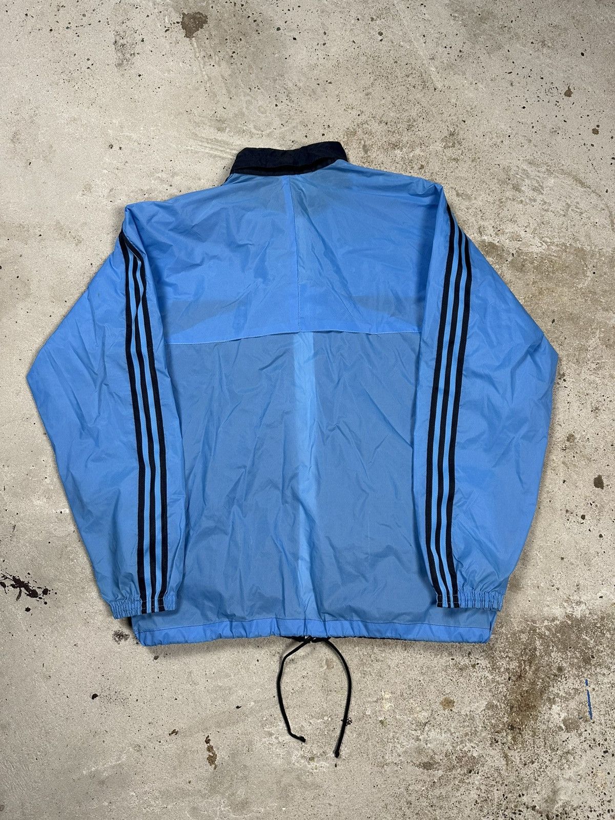 Adidas Vintage 80s Adidas Ventex Nylon Track Jacket Full Zip Size US M / EU 48-50 / 2 - 2 Thumbnail