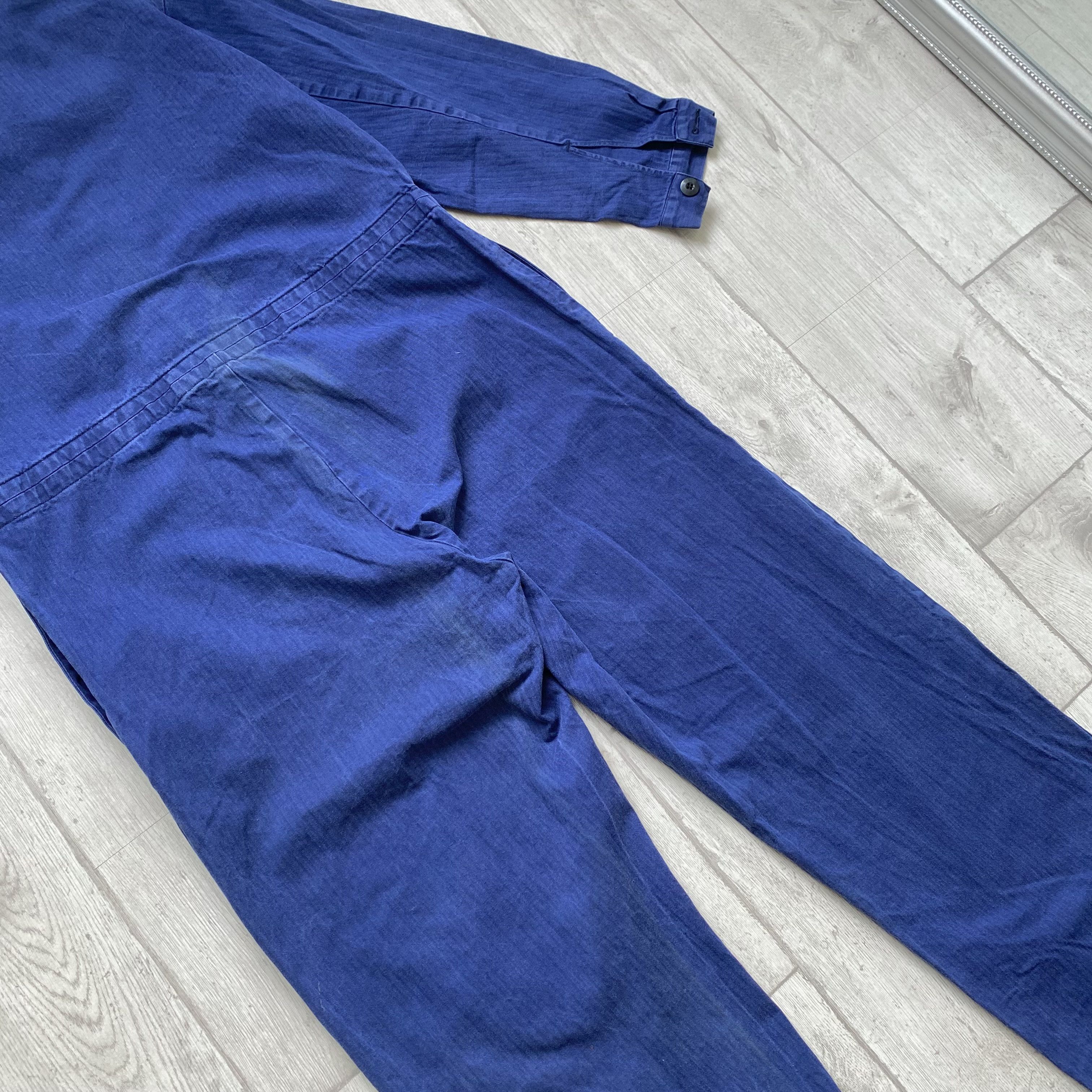 Le Laboureur ⚙️ Vintage Faded French work Coverall Sanfor jumpsuit Size US 32 / EU 48 - 10 Thumbnail