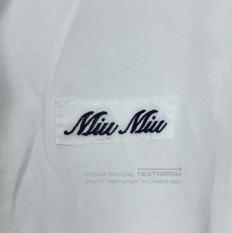 Miu Miu Miu Miu White Cotton Blend Dress . Size M / US 6-8 / IT 42-44 - 5 Thumbnail