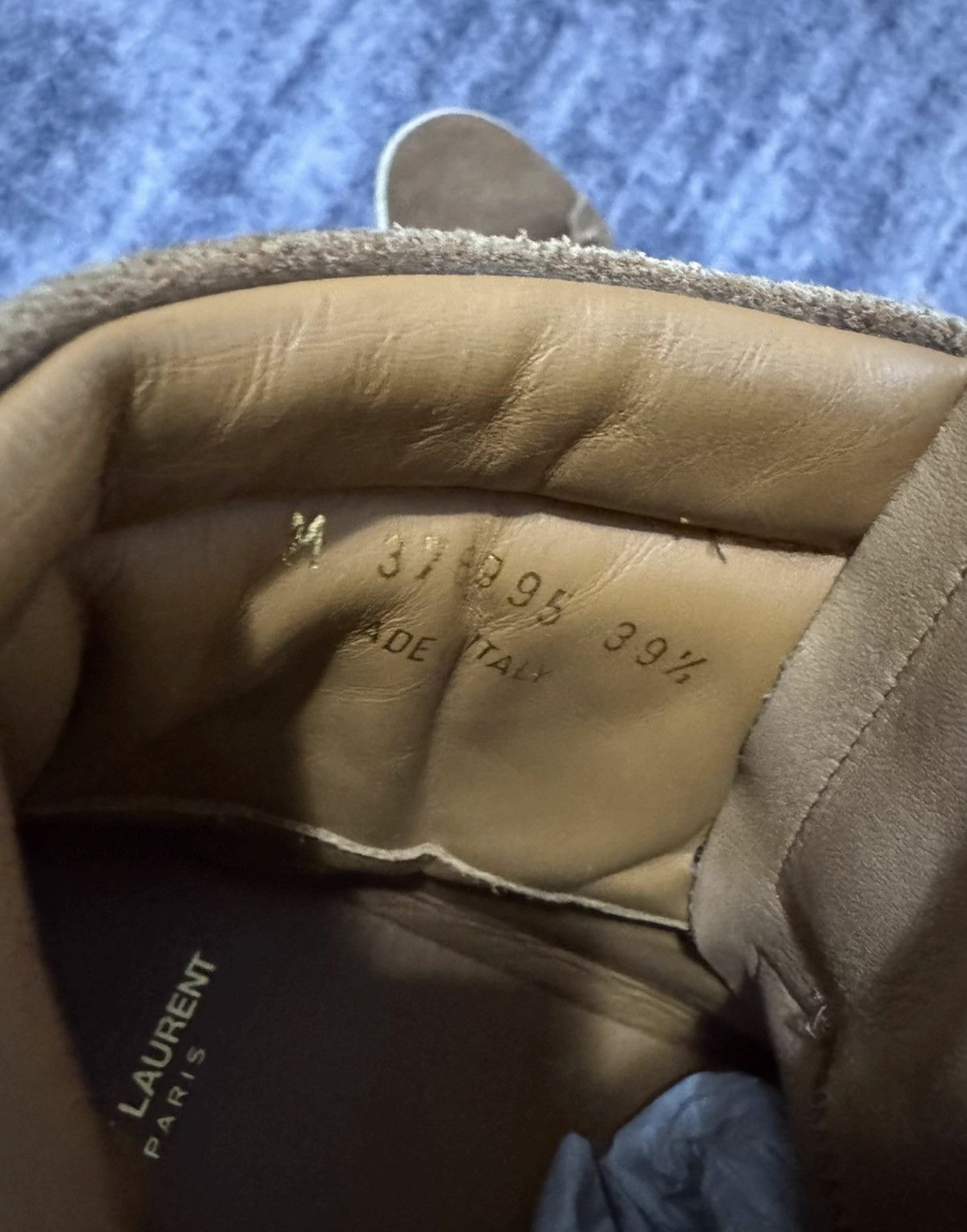 Saint Laurent Paris Saint Laurent (SLP) 15SS High-Top Suede Fringe Sneakers Size US 7 / EU 40 - 6 Thumbnail