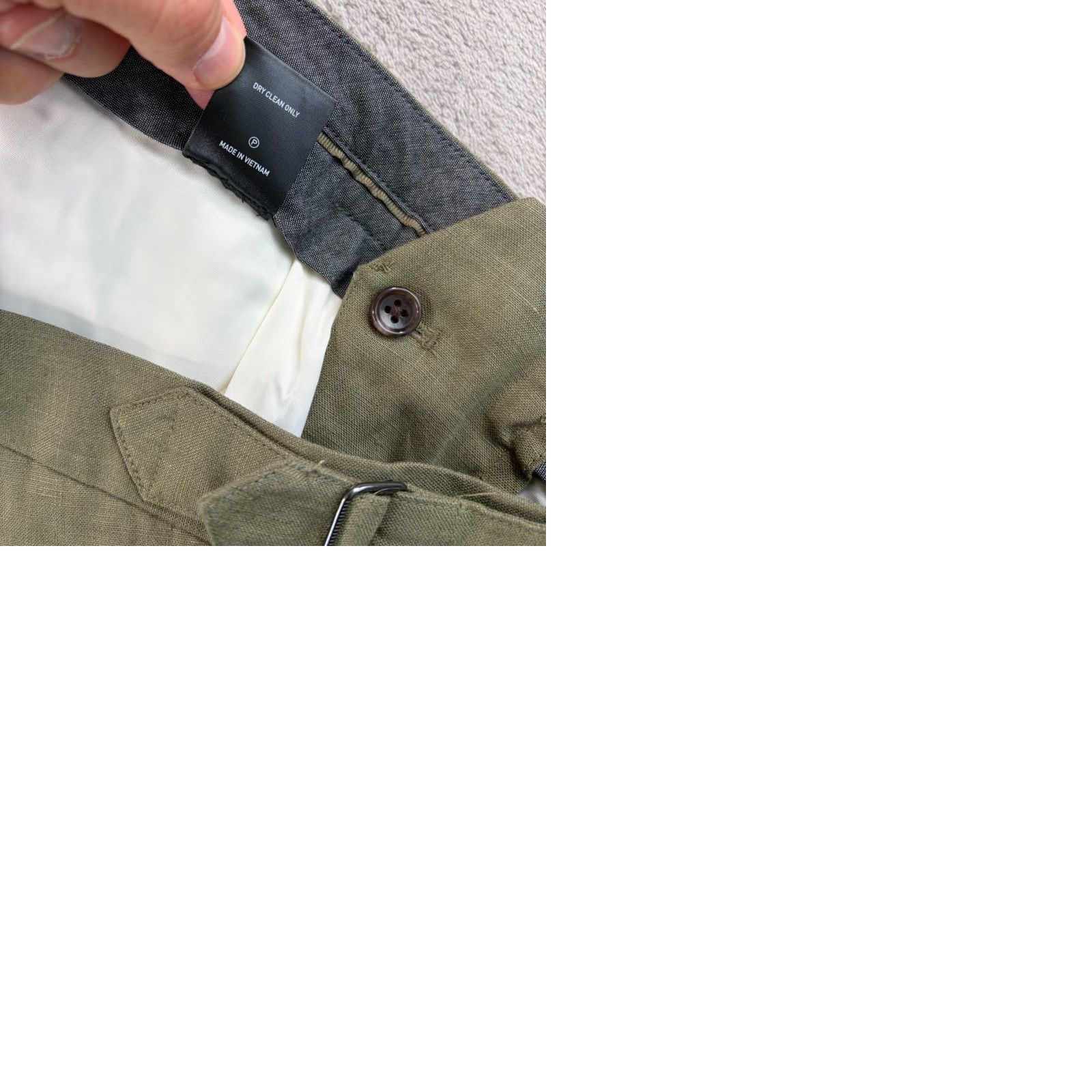Todd Snyder Todd Snyder Irish 100% Linen Side Tab Trouser Surplus Olive Men 38x32 NWT 98 Size US 38 / EU 54 - 9 Thumbnail