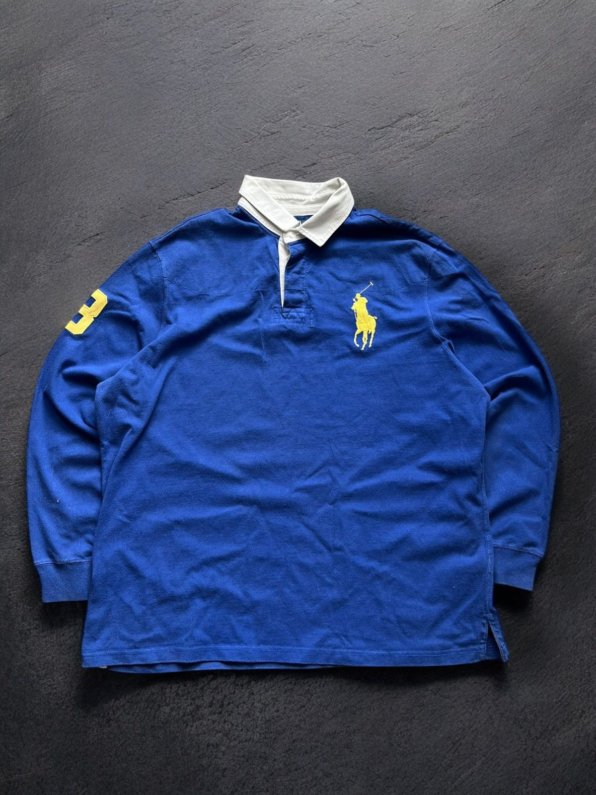 Polo Ralph Lauren × Vintage Vintage Y2K Polo Ralph Lauren #3 Chief Keef Royal Rugby Polo Size US XL / EU 56 / 4 - 1 Thumbnail