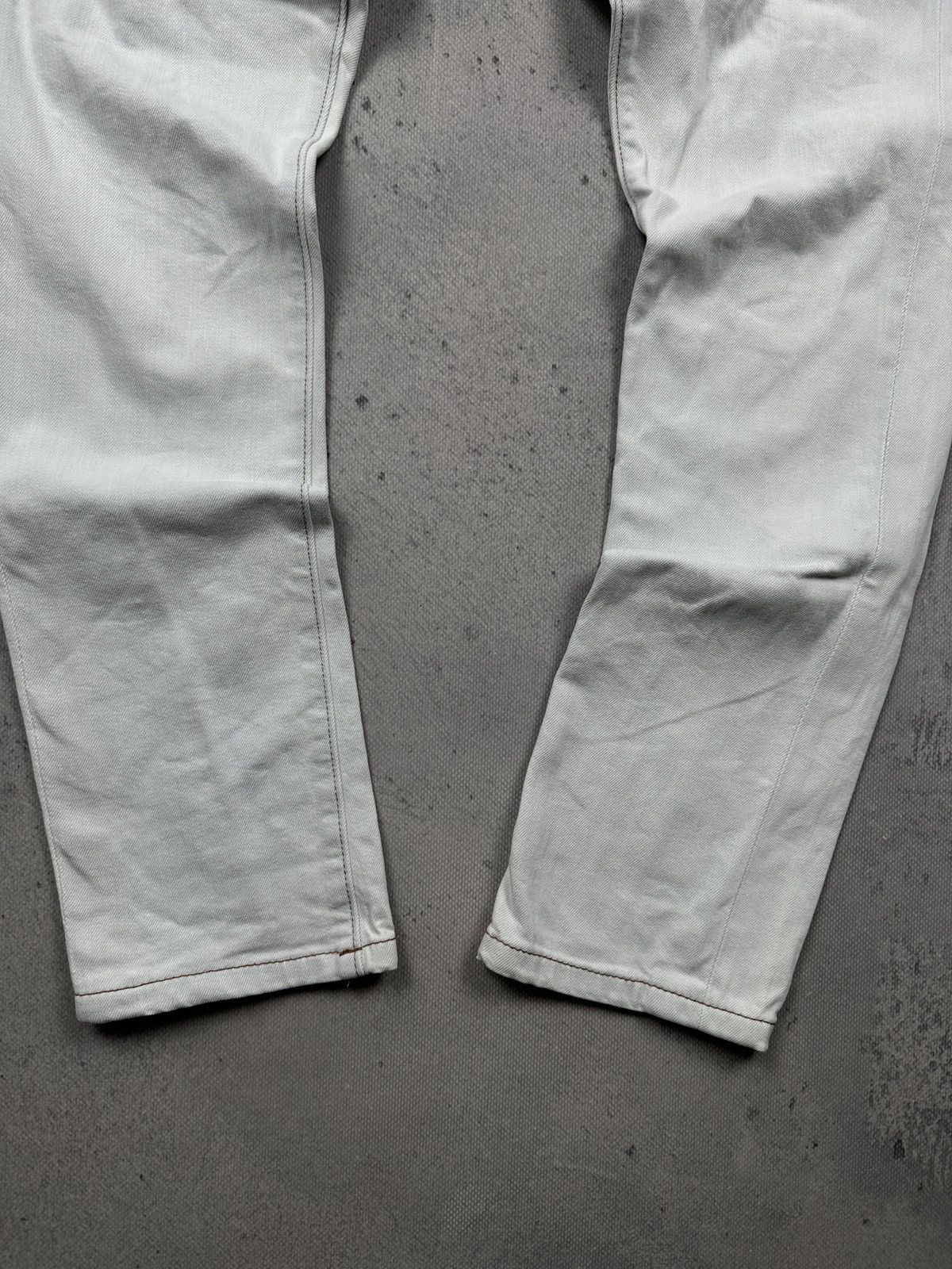 Burberry Burberry London England White Straight Selvedge Denim Jeans Size US 33 - 4 Thumbnail