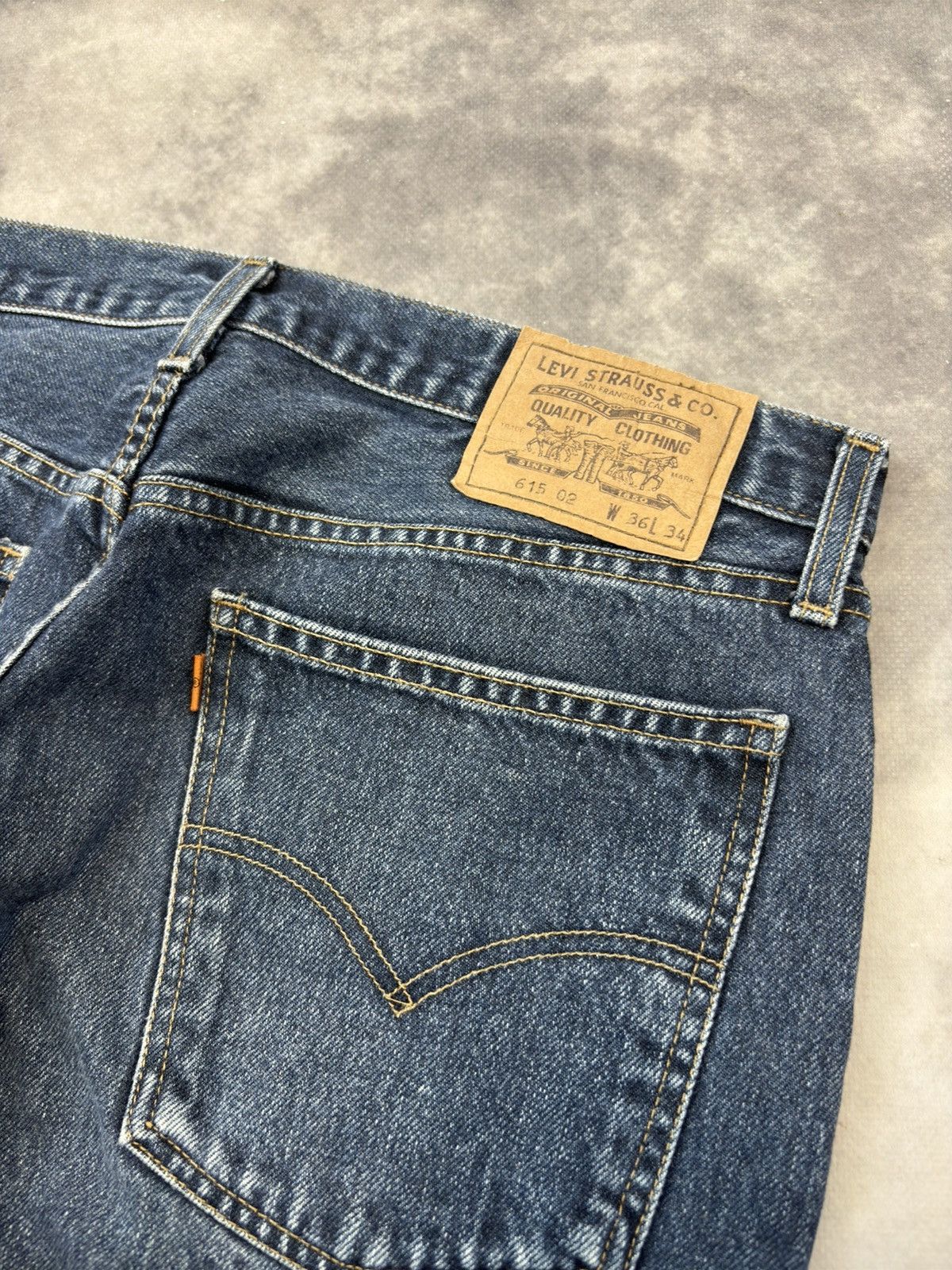 Levi's × Vintage 90s Levis 615 02 Orange Tab Light Blue 1996 90s Vintage Jean Size US 36 / EU 52 - 2 Thumbnail