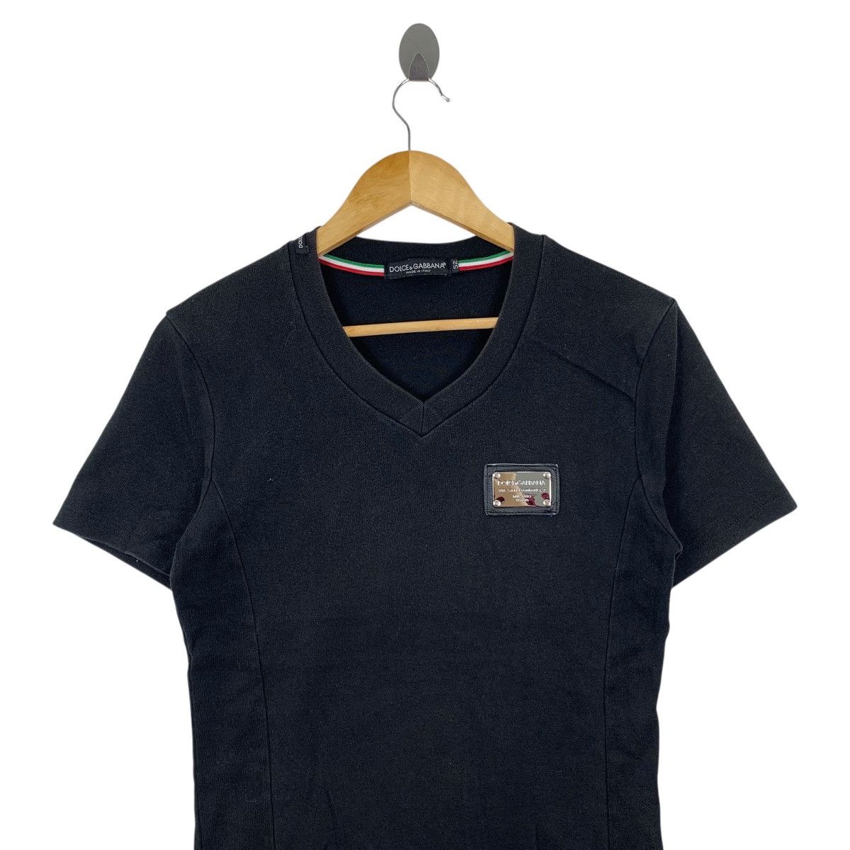 Dolce & Gabbana DOLCE & GABBANA D&G Italy Patch Plate Leather Short Shirt Size US S / EU 44-46 / 1 - 2 Thumbnail