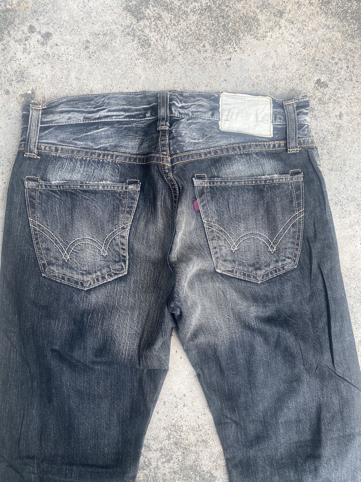 Edwin × Vintage Vintage y2k Edwin Clawmark Straightcut Jeans Size US 31 - 20 Thumbnail