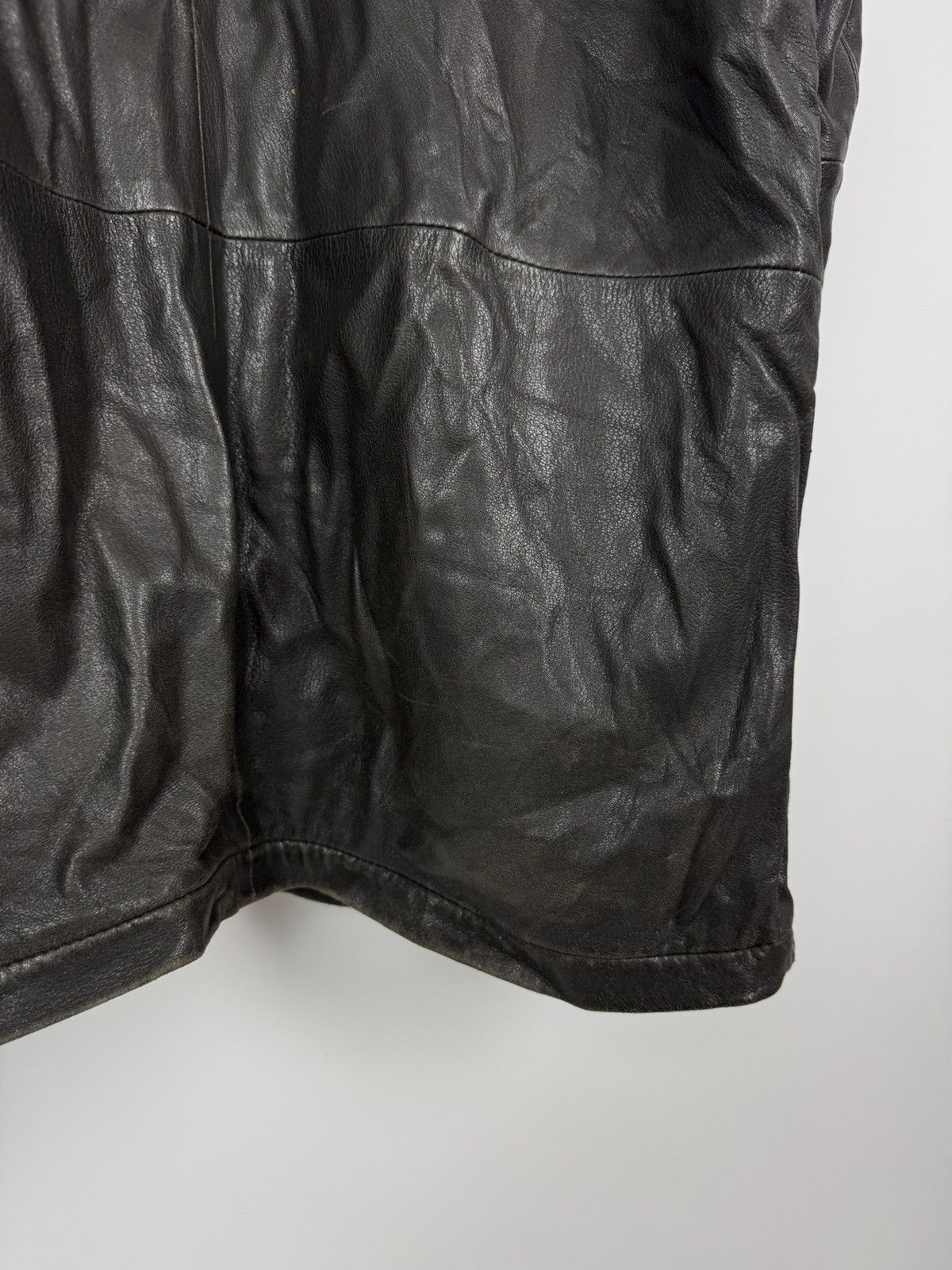 Burberry Vintage Distressed Burberry London Leather Coat Brown Jacket Size US L / EU 52-54 / 3 - 19 Thumbnail