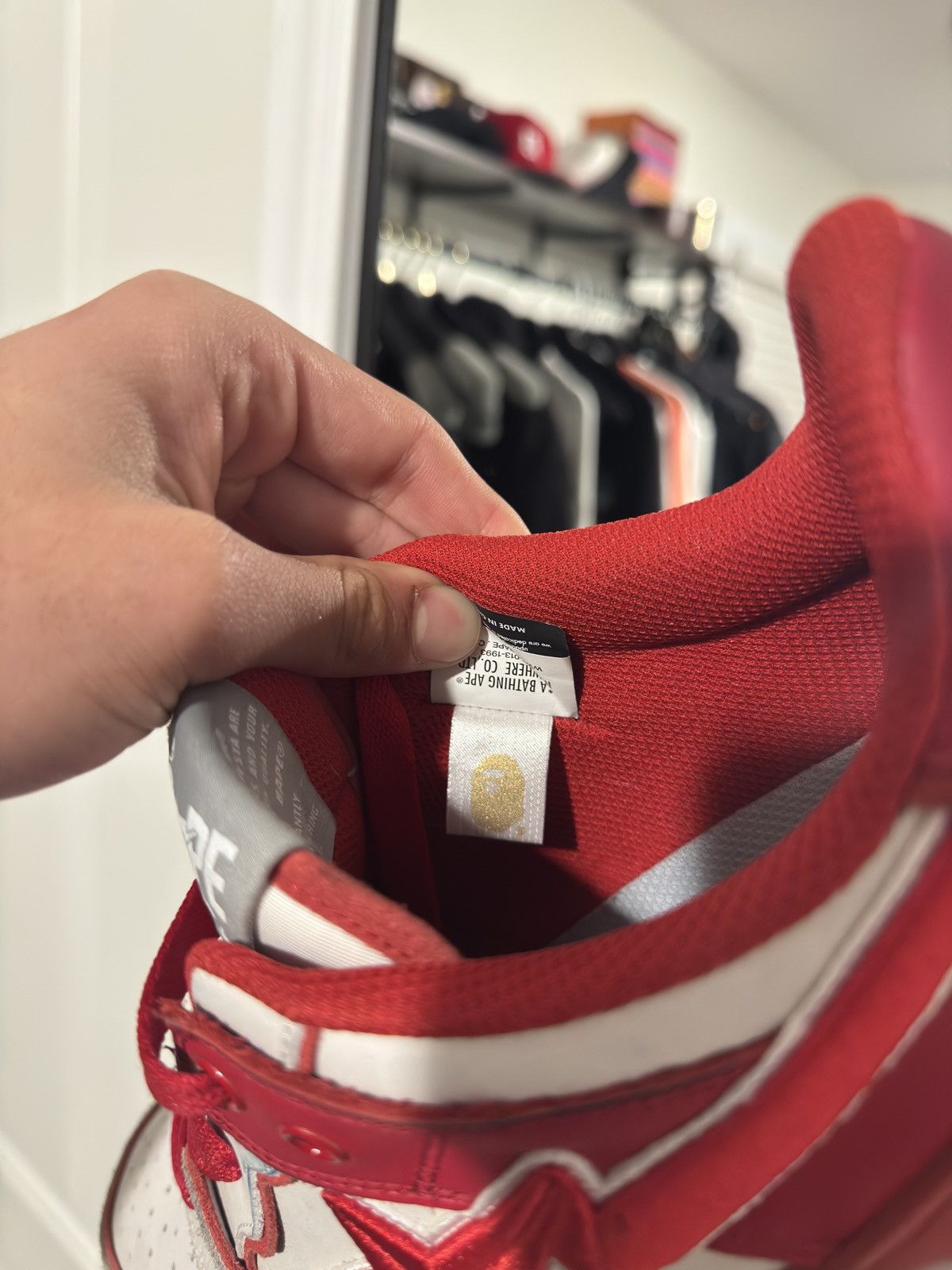 Bape BAPE SKSSTA #5 RED STITCH SUEDE SIZE 12 Size US 12 / EU 45 - 15 Thumbnail