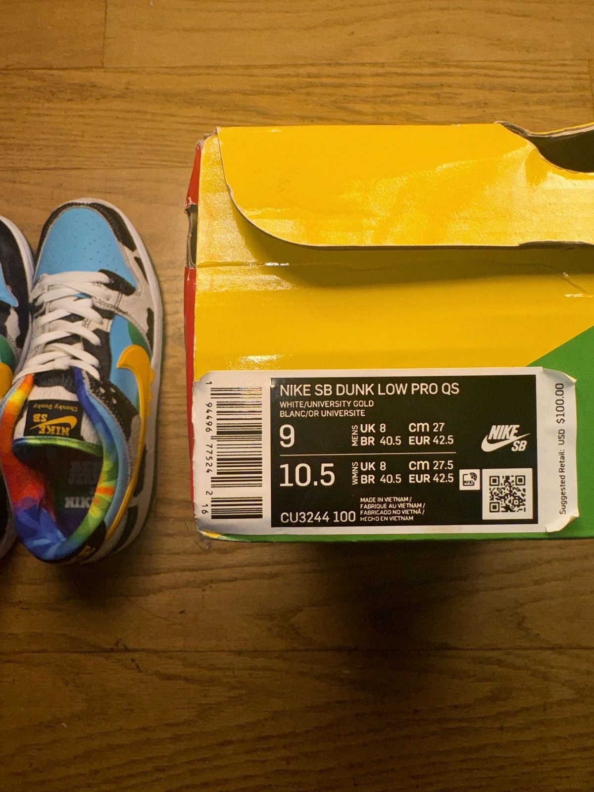 Nike BEN & JERRY'S X DUNK LOW SB 'CHUNKY DUNKY' Size US 9 / EU 42 - 8 Thumbnail