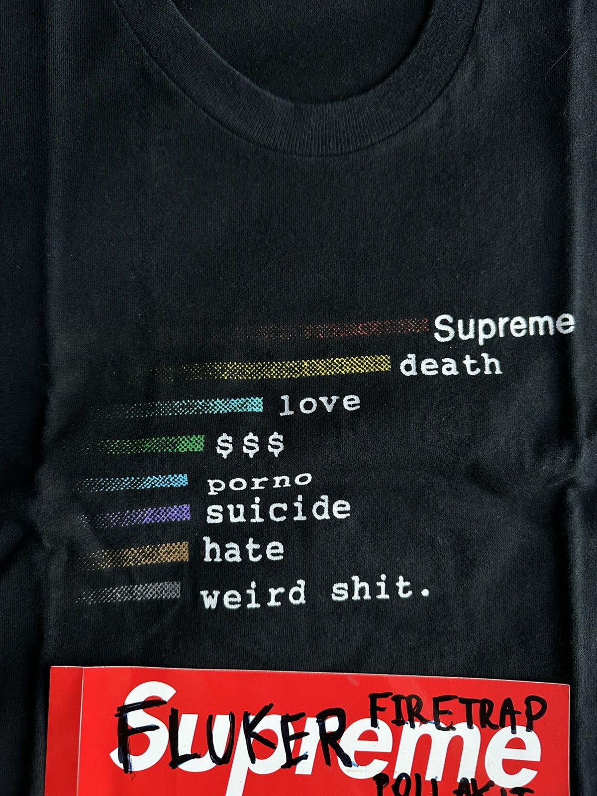 Supreme Supreme Chart Tee Size XL Size US XL / EU 56 / 4 - 4 Thumbnail