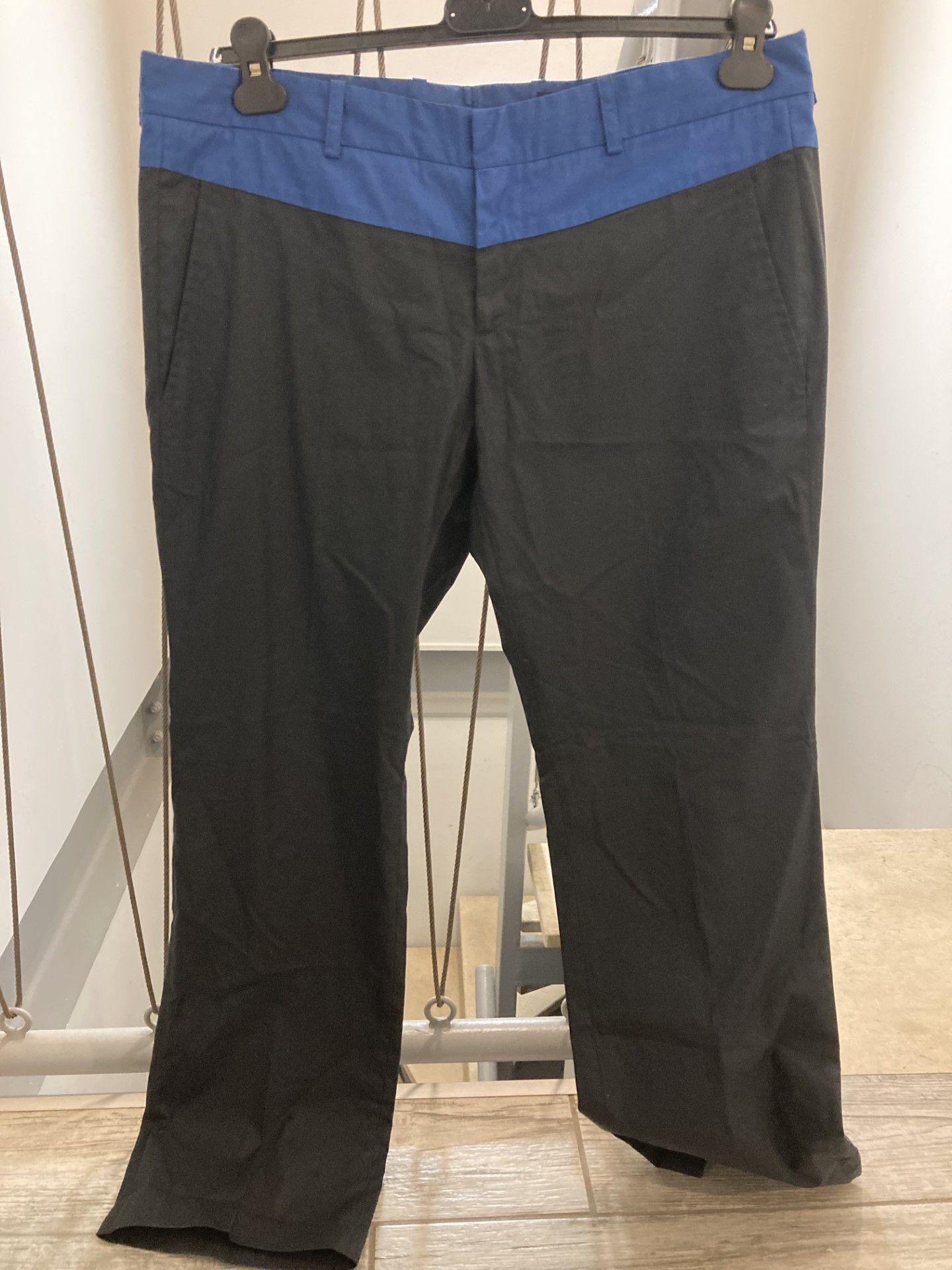 image of Gucci Black Pants in Black/Blue, Men's (Size 36)