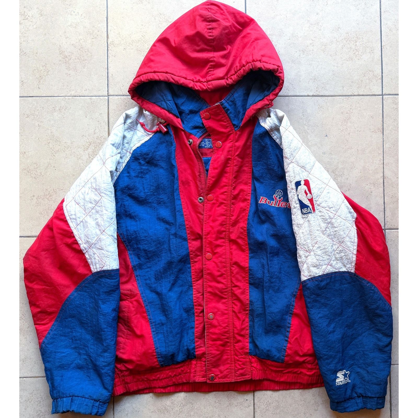 NBA × Starter Washington Bullets 90s STARTER puffer S red blue NBA vintage Size US S / EU 44-46 / 1 - 3 Thumbnail