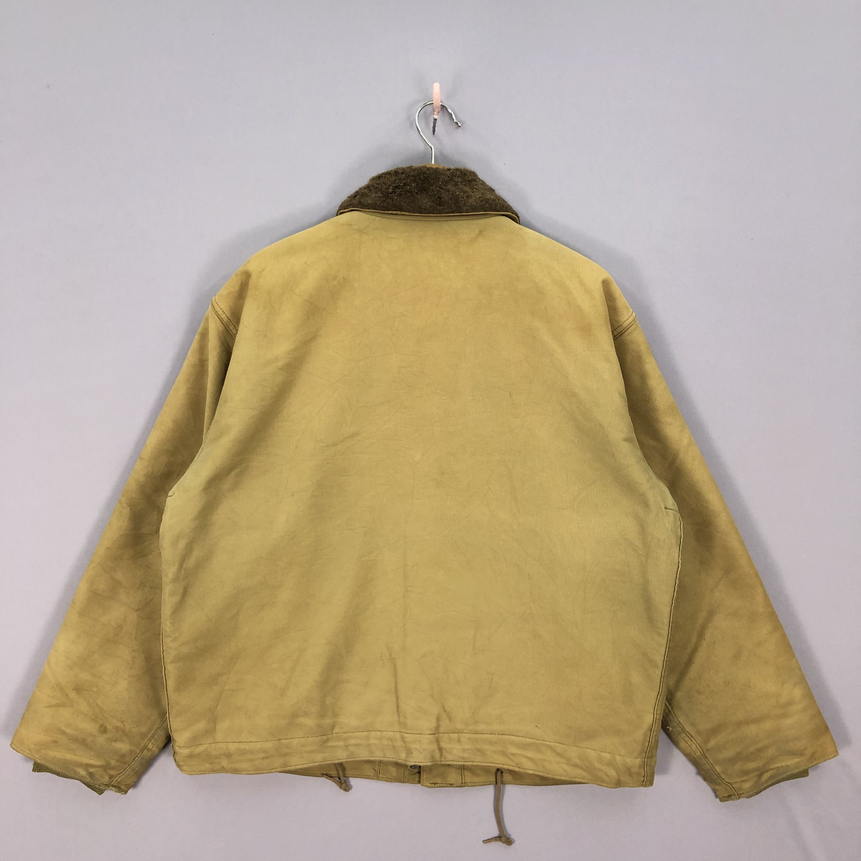 Vintage Vintage 50s US NAVY WW2 Issue N1 Deck Jacket Alpaca Fur Size US L / EU 52-54 / 3 - 2 Thumbnail
