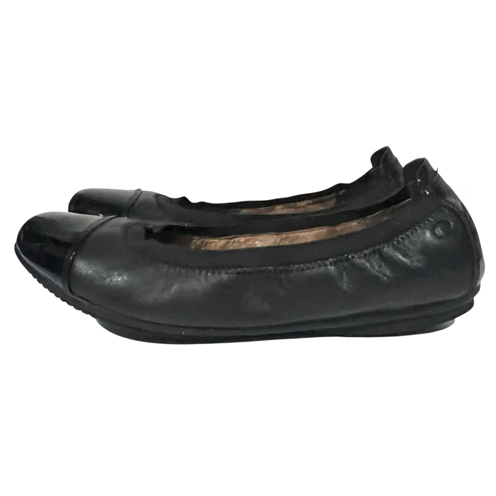 Vintage Josef Seibel Ballet Womens Black Pippa Silpper Flats Patent Leather Women Size Size US 9 / IT 39 - 5 Thumbnail