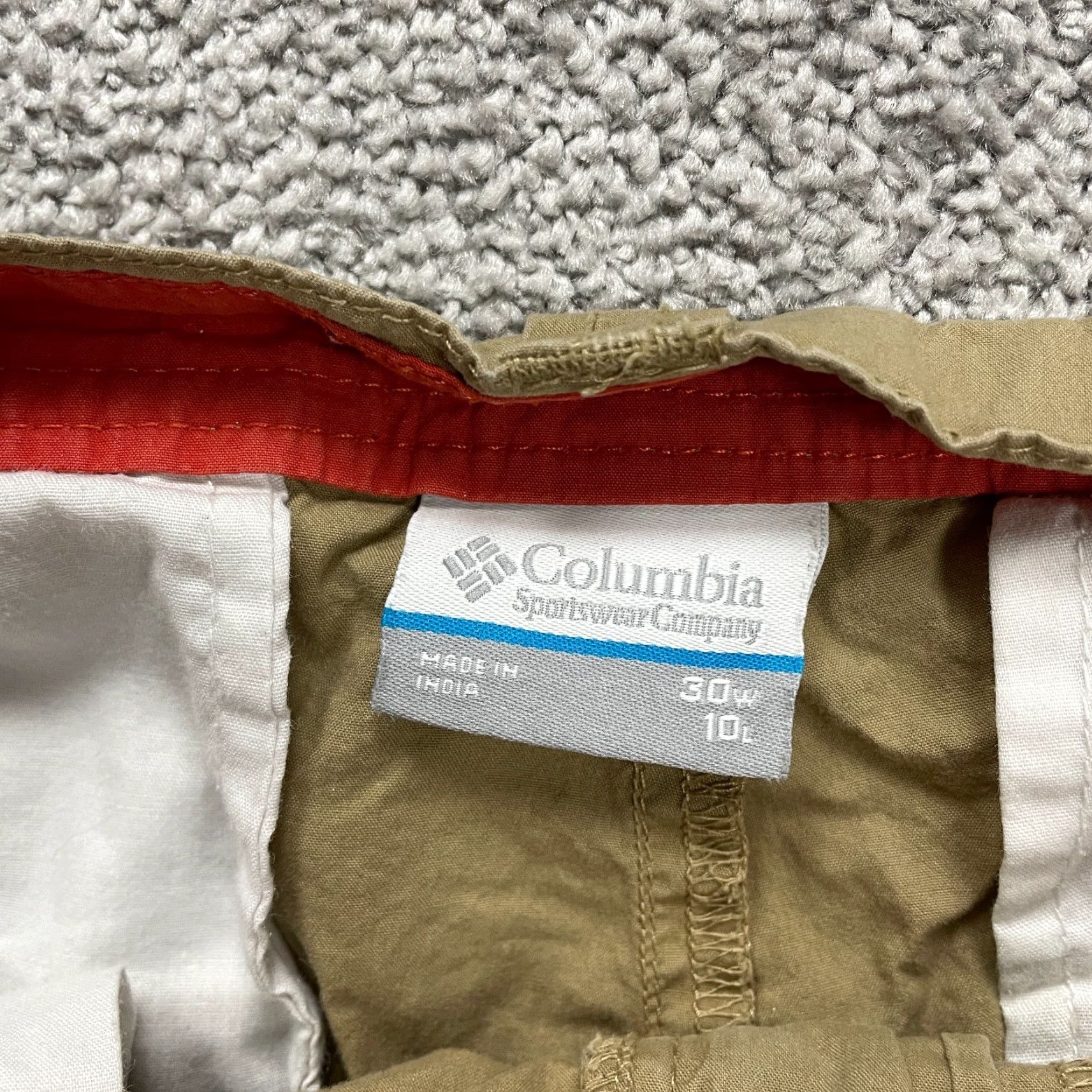 Vintage Columbia Chino Shorts Mens Brown Cotton Flat Front 31x9 Casual Outdoor Regular Fit Mens Brown Size US 31 - 6 Thumbnail