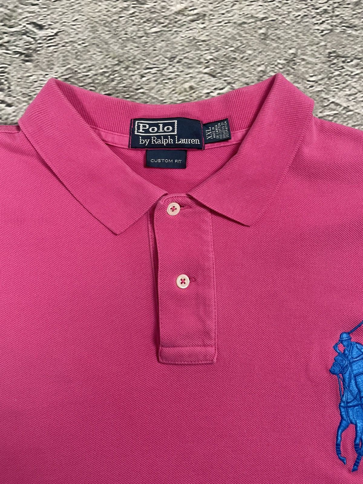 Ralph Lauren Polo Ralph Lauren vintage pink polo T-shirt big pony Size US XXL / EU 58 / 5 - 4 Thumbnail
