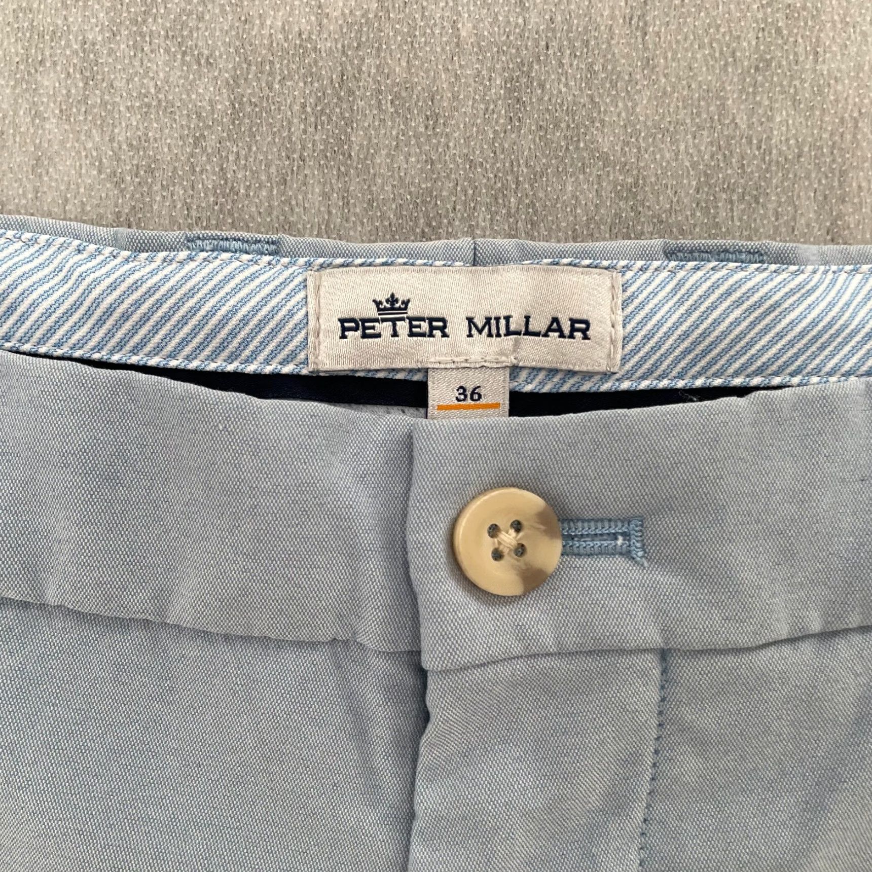 Peter Millar Peter Millar Shorts Adult 36 Blue Crown Sport Chino Golf Pockets Button Logo Men Size US 36 / EU 52 - 5 Thumbnail