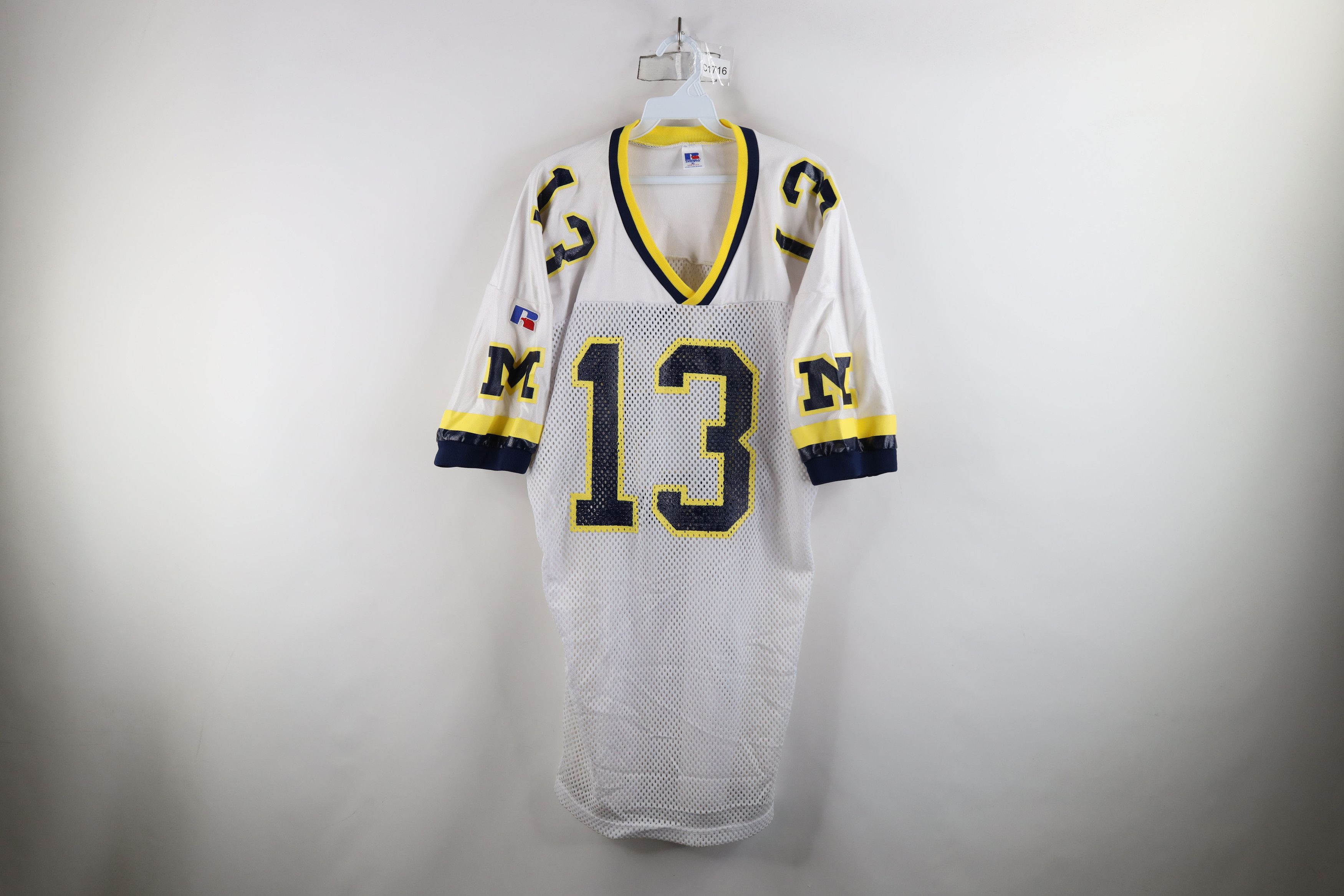 Russell Athletic × Vintage Vintage 80s 90s Russell Athletic Worn University of Jersey Size US XL / EU 56 / 4 - 1 Thumbnail