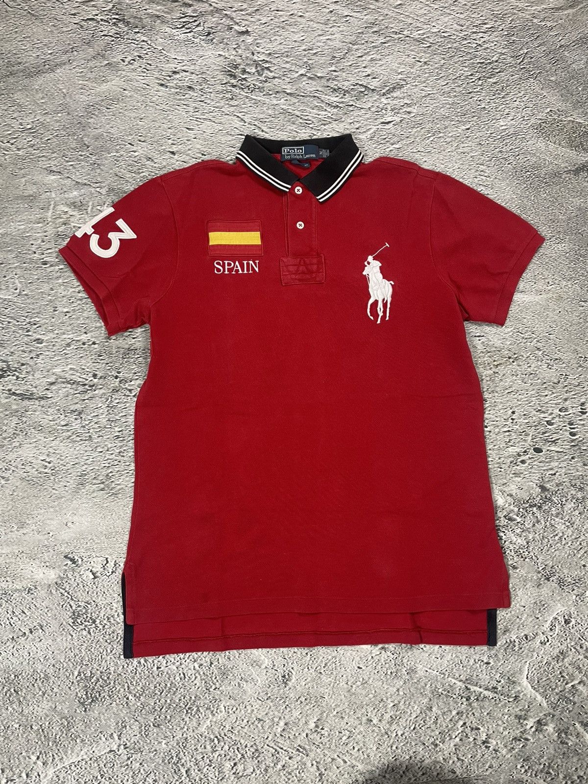 Ralph Lauren Chief Keef Polo Ralph Lauren Spain vintage red big pony Size US M / EU 48-50 / 2 - 1 Thumbnail