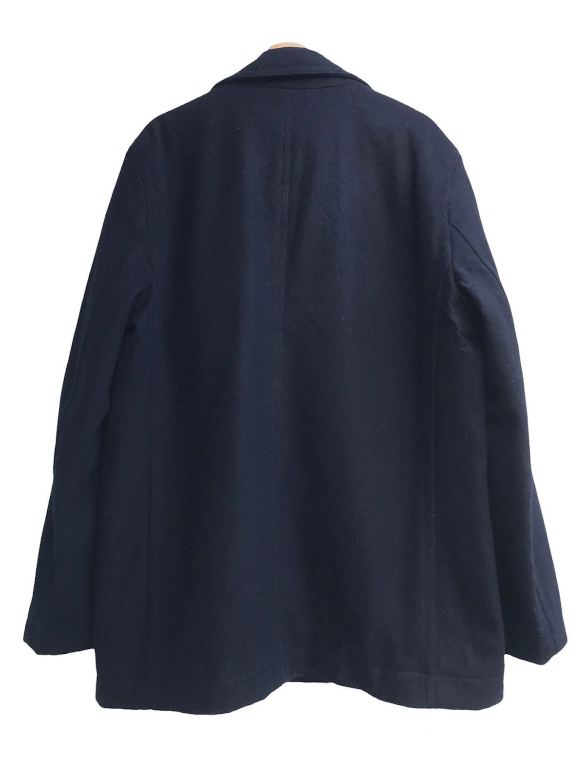 Designer × Tommy Hilfiger Tommy Hilfiger Navy Wool Blend Double Breasted Walker Coat Size US XL / EU 56 / 4 - 5 Thumbnail