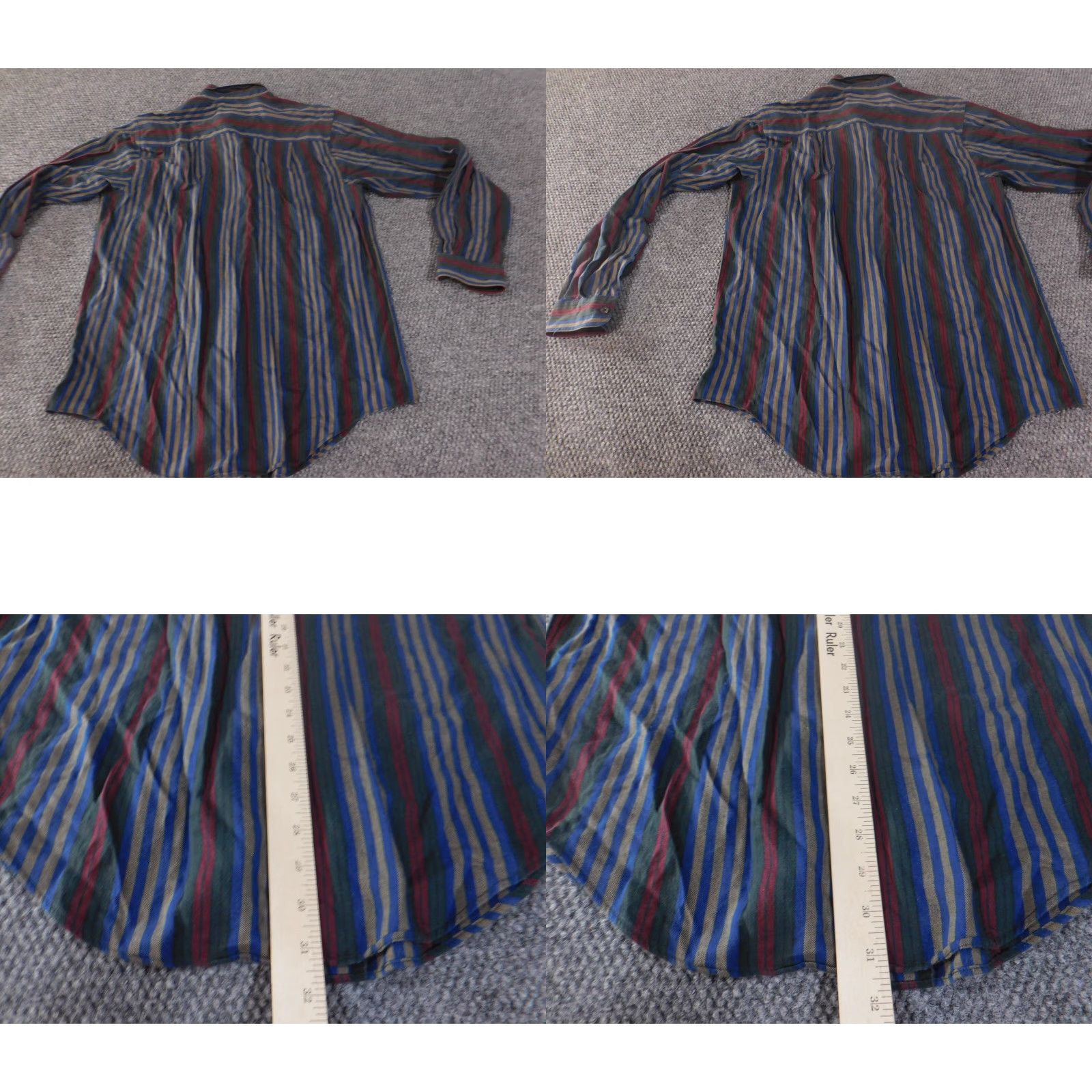 Alexander Julian Alexander Julian Shirt Mens Medium Blue Striped Button-Up Vintage (No) Size US M / EU 48-50 / 2 - 8 Thumbnail