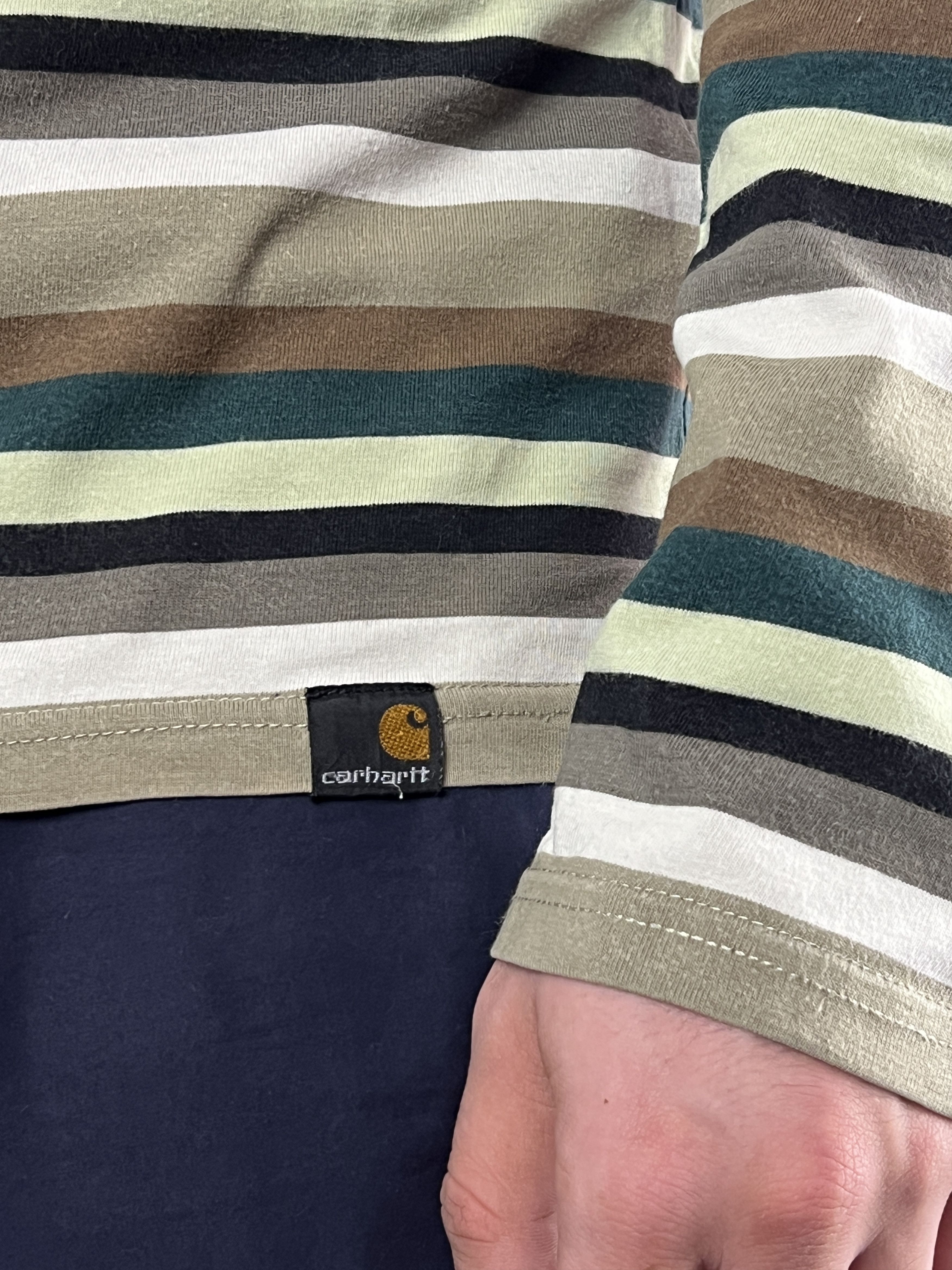 Carhartt Carhartt Vintage Men's Striped Long Sleeve - L Size US L / EU 52-54 / 3 - 3 Thumbnail