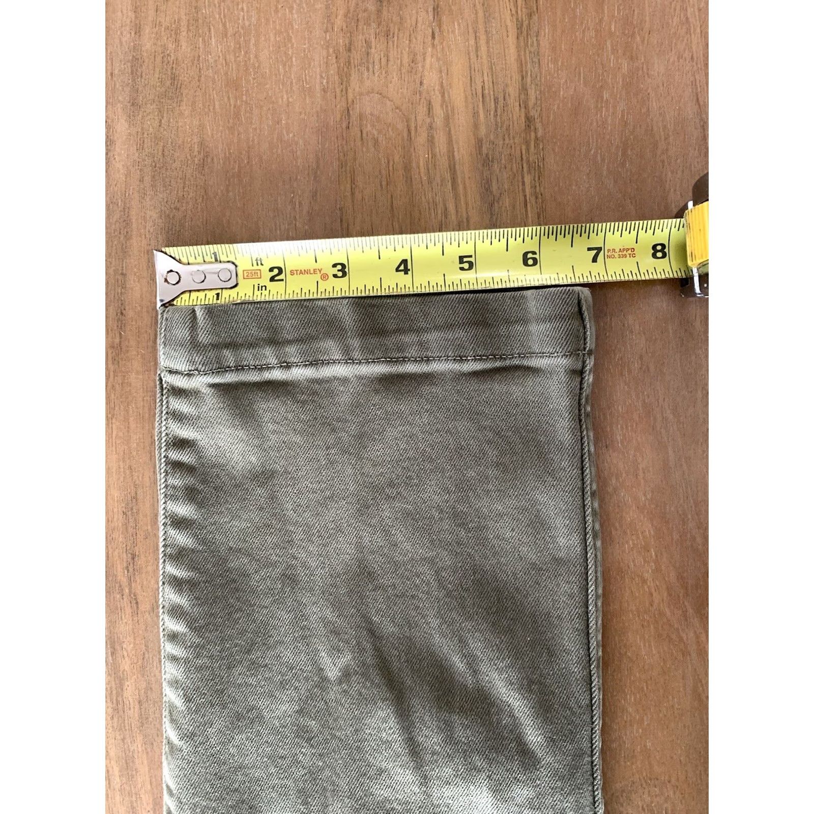 J.Crew J.CREW Jeans Women's 5-Pocket Denim Straight Leg Crop High Rise Green 27x25 Inseam 25 Jeans Pants High Rise Green Denim" Size 27" / US 4 / IT 40 - 7 Thumbnail