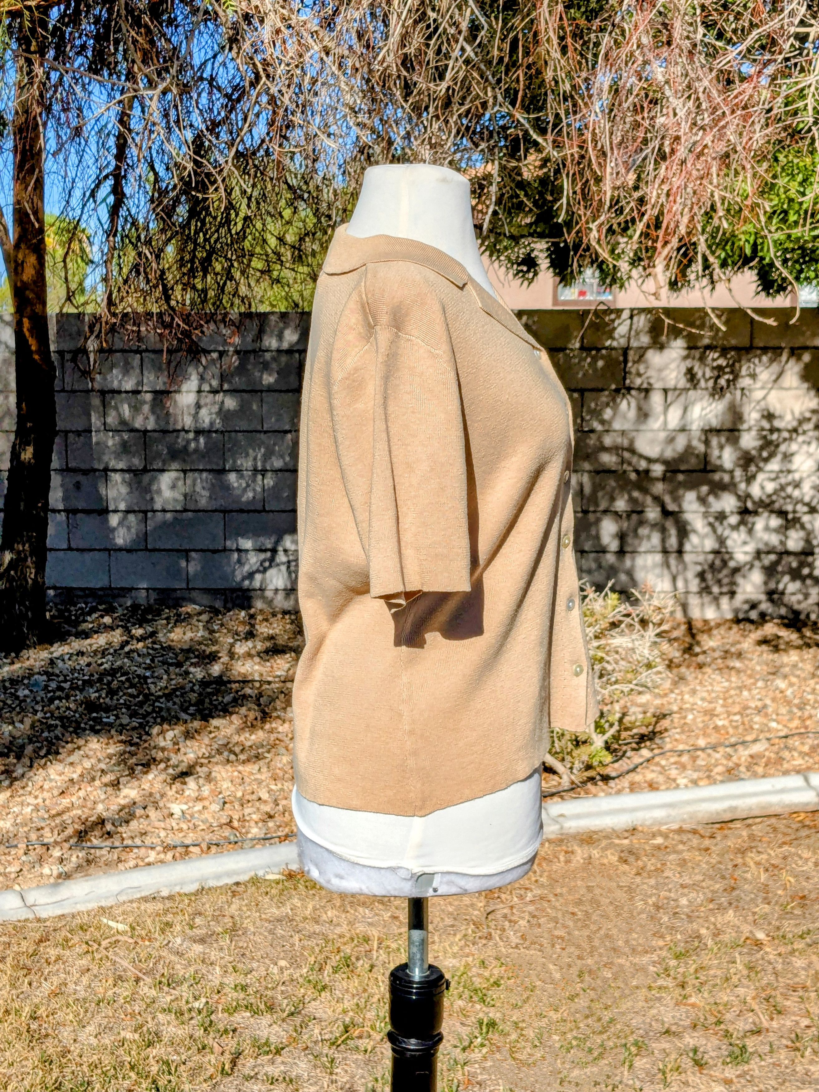Vintage VTG Designers Originals Studio Button Ramie/Cotton Shirt Top Size L / US 10 / IT 46 - 3 Thumbnail