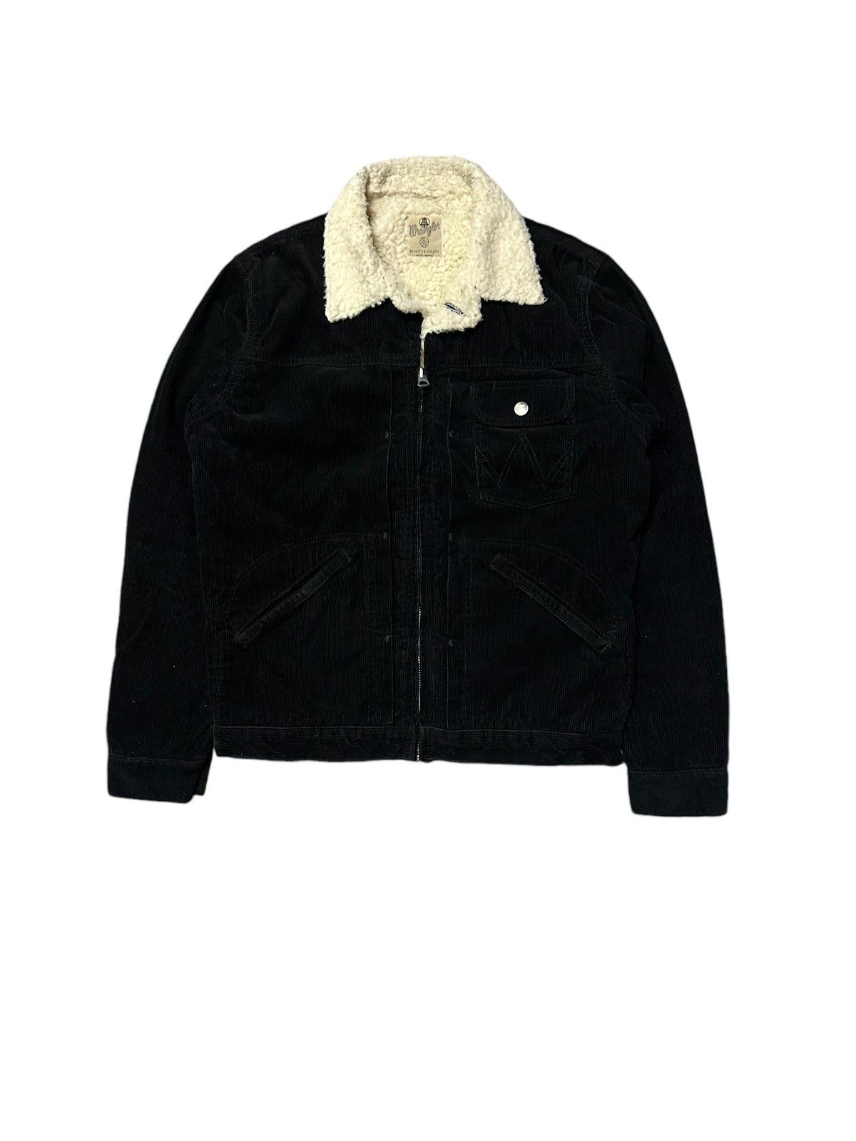 Vintage × Wrangler Vintage wrangler corduroy sherpa jacket single pocket Size US S / EU 44-46 / 1 - 1 Thumbnail