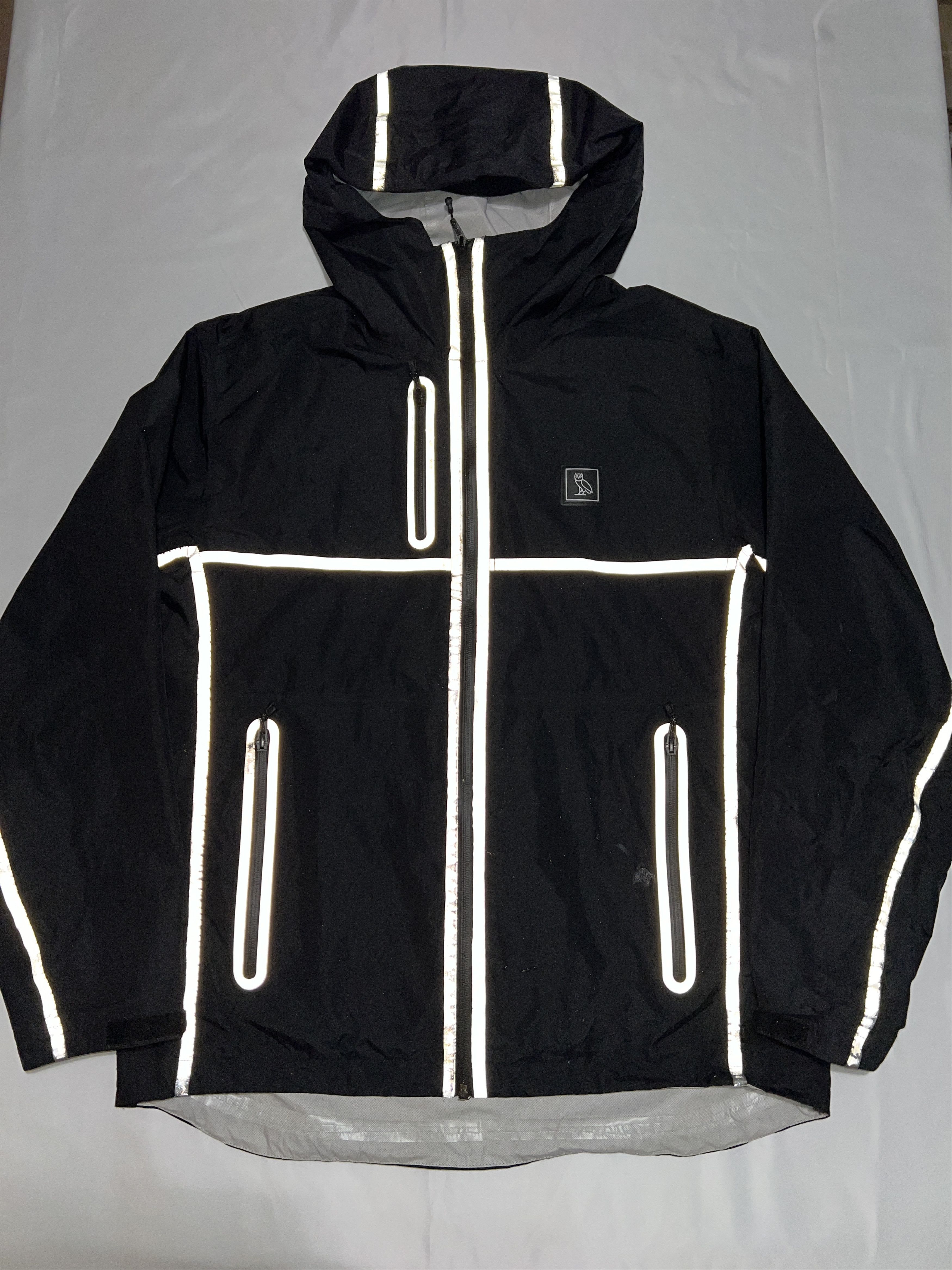 Drake OVO Reflective Taping Rain Shell Black Jacket Size US L / EU 52-54 / 3 - 6 Thumbnail