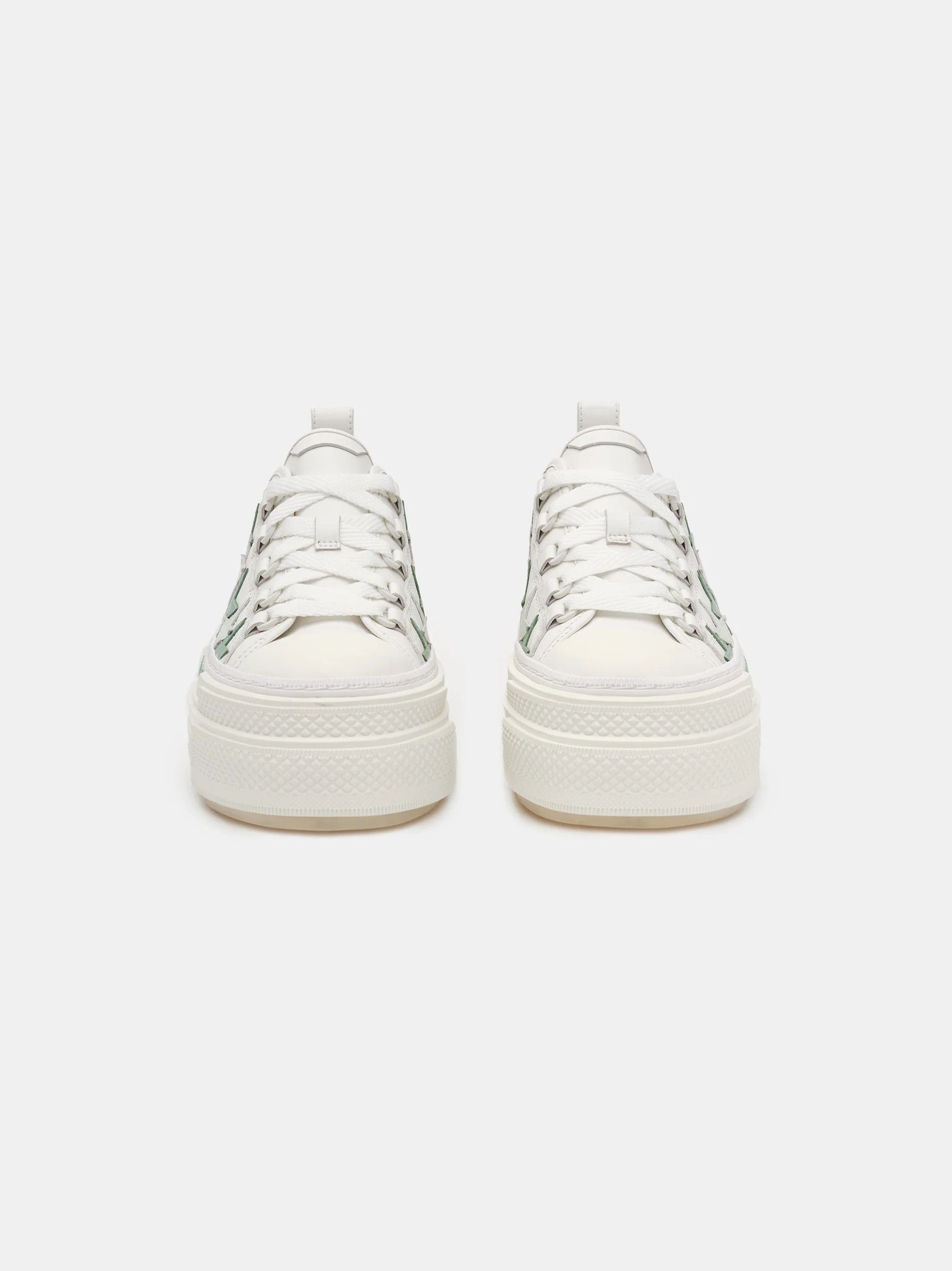Amiri o1s1wg110925 Platform Stars Court Low-Top Sneakers in White Size US 9 / IT 39 - 3 Thumbnail